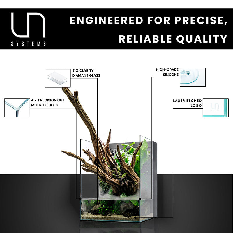 UNS 60E Foresta Integrated Paludarium – Rimless Glass Hybrid Tank