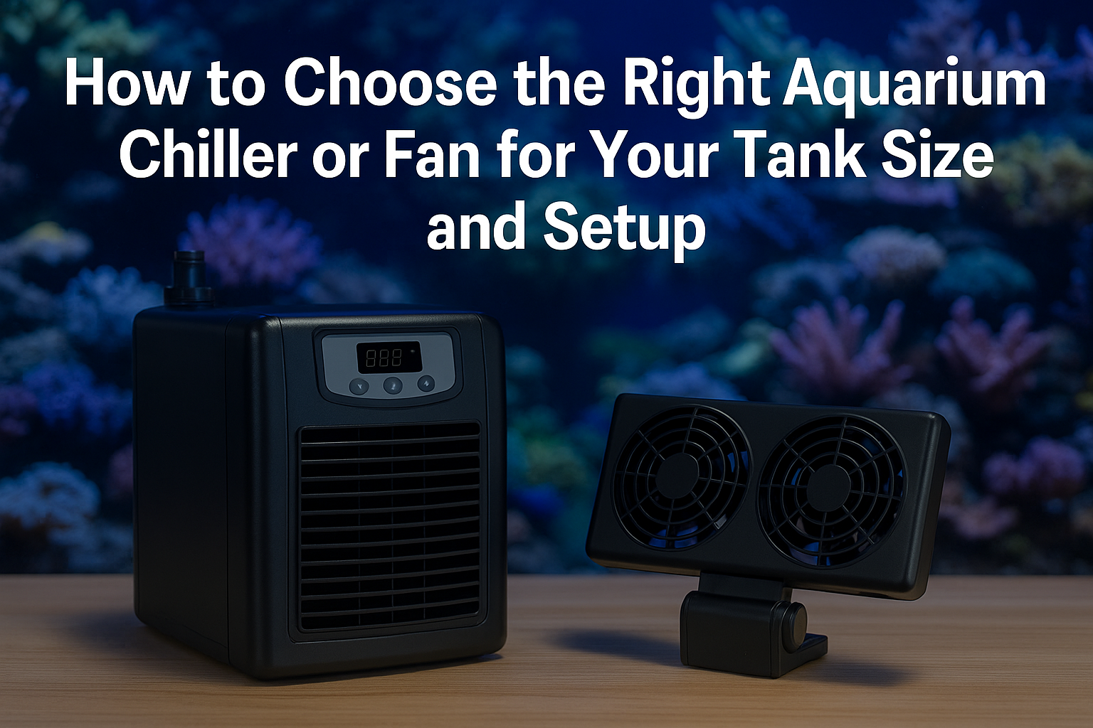How to Choose the Right Aquarium Chiller or Fan for Your Tank Size and Setup