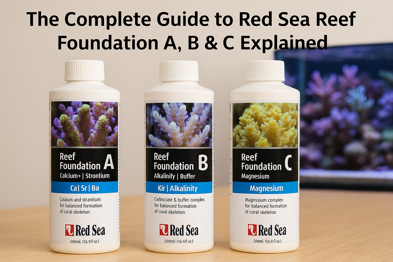 The Complete Guide to Red Sea Reef Foundation. A, B & C Explained!