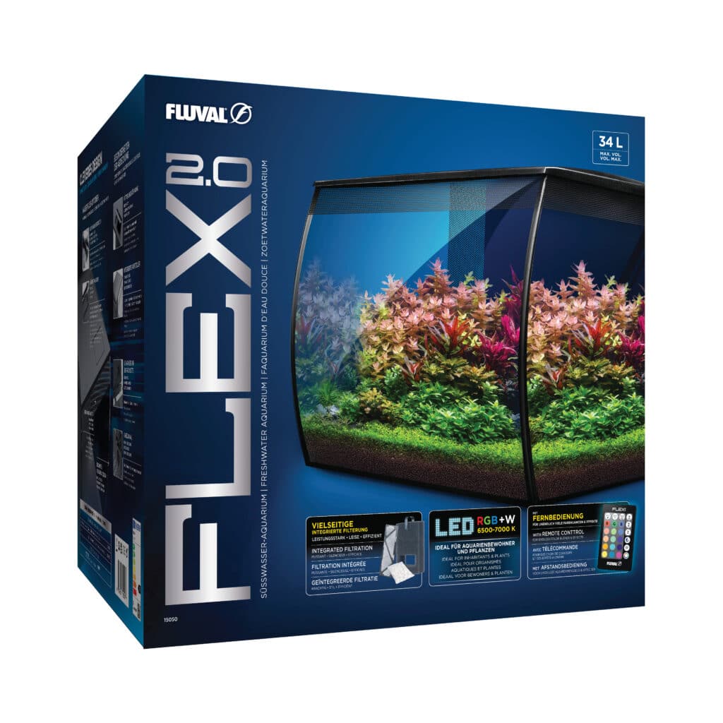 Fluval Flex 2.0 Aquarium Kit 34L (9 US Gal)