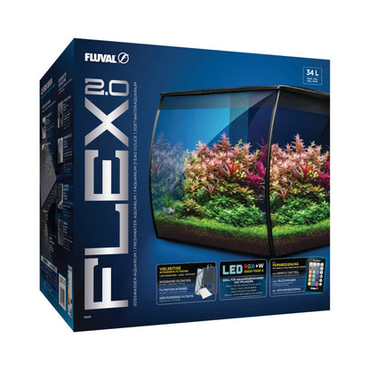 Fluval Flex 2.0 Aquarium Kit 34L (9 US Gal)