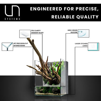 UNS 60E Foresta Integrated Paludarium – Rimless Glass Hybrid Tank