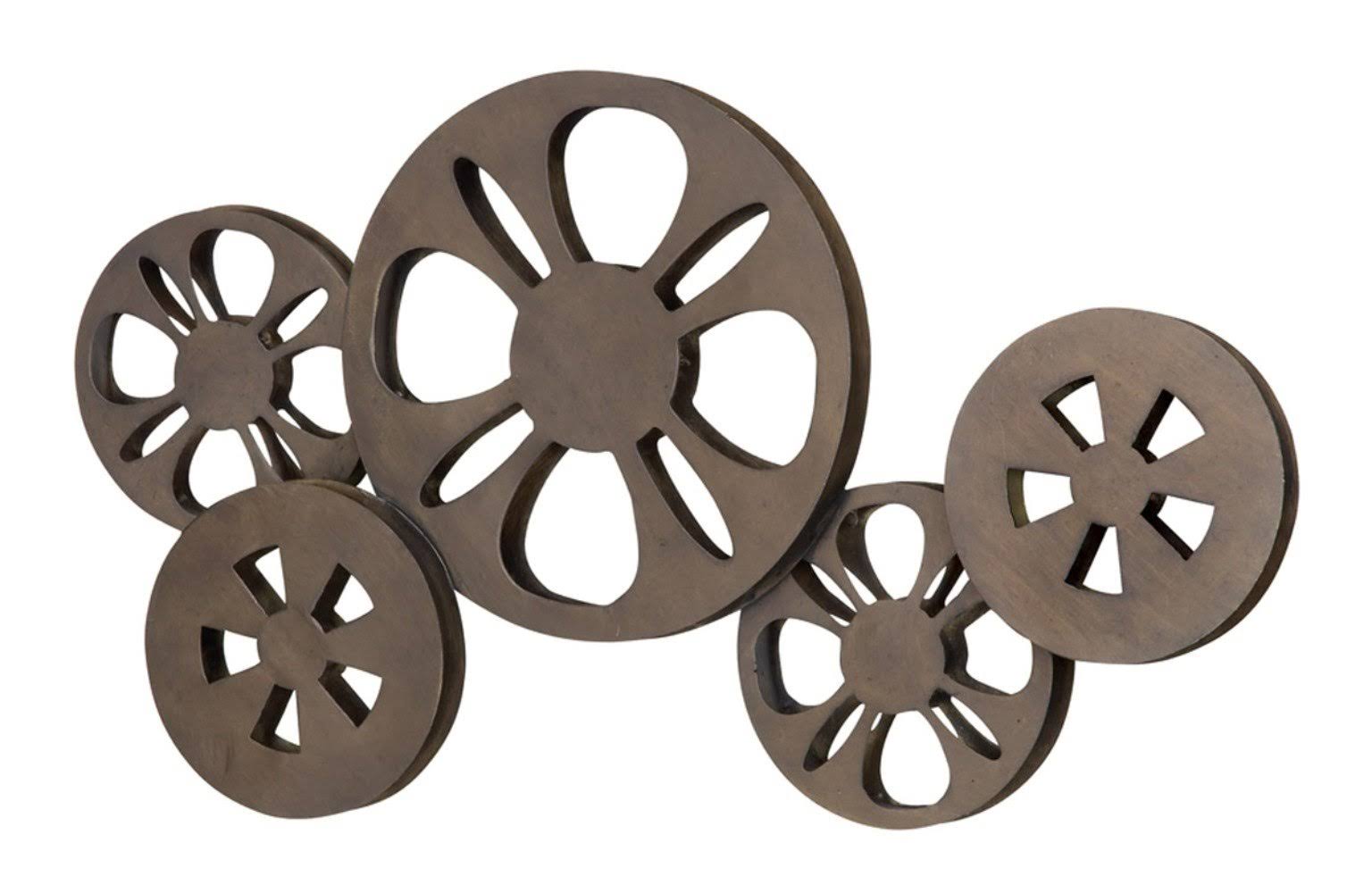 Benzara Metal Movie Reel Elegant Accessory for TTRX7J_MZ68
