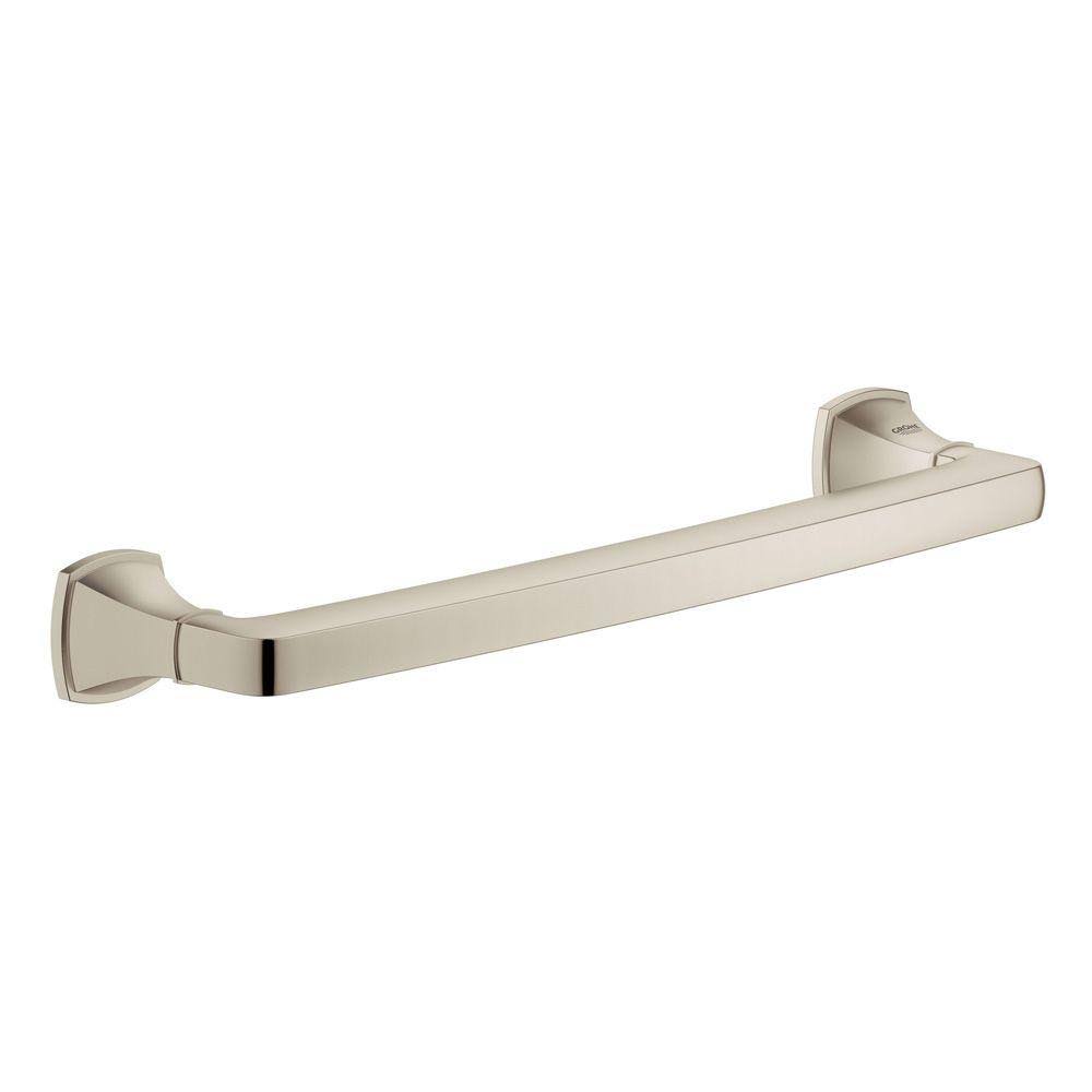 Grohe Grandera 15 in. Grab Towel Bar in Brushed Nickel 1JSB53_53TI Grohe Grandera 15 in. Grab Towel Bar in Brushed Nickel 1JSB53_53TI