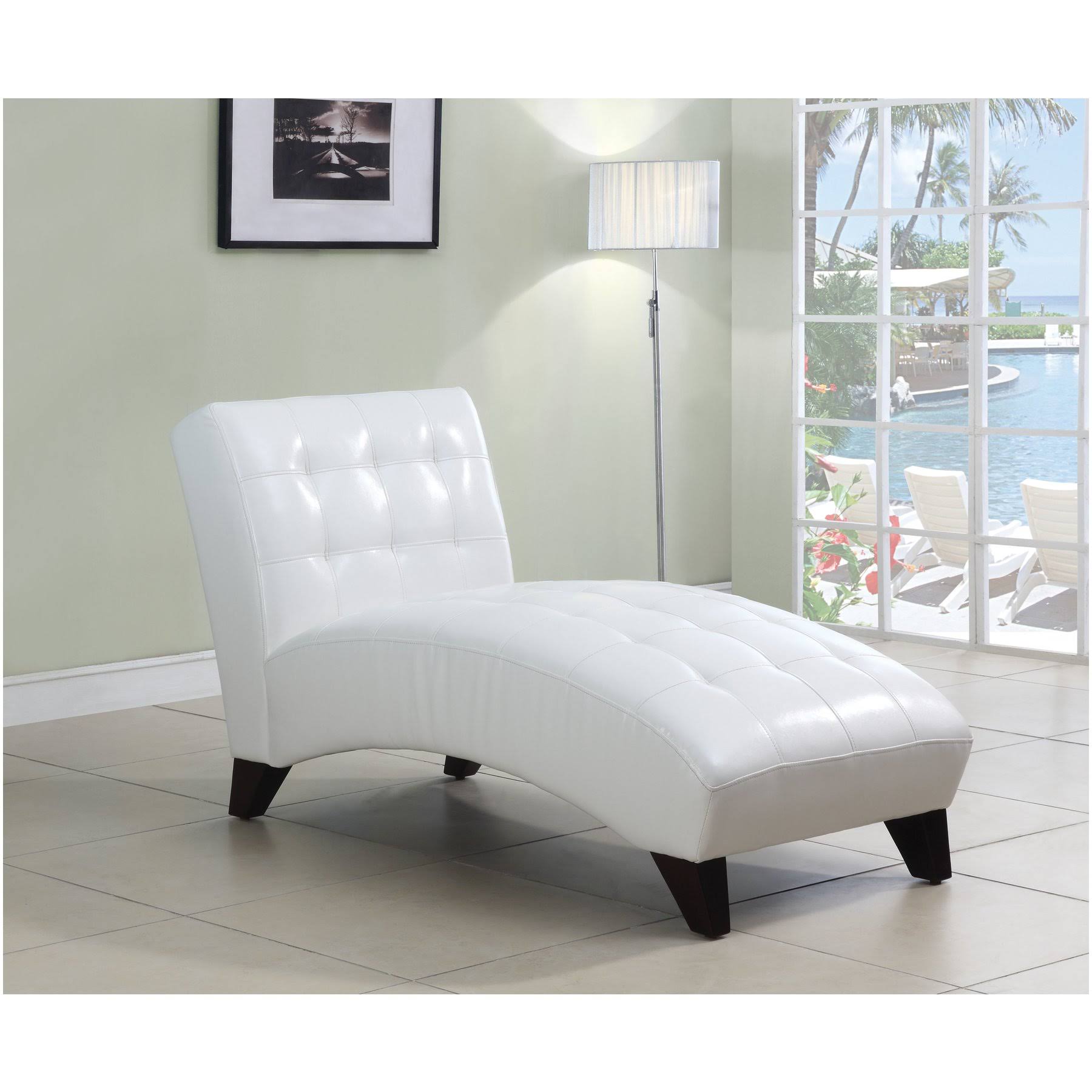 Acme Anna Lounge Chaise, White JZKFAT_8BL3 Acme Anna Lounge Chaise, White JZKFAT_8BL3