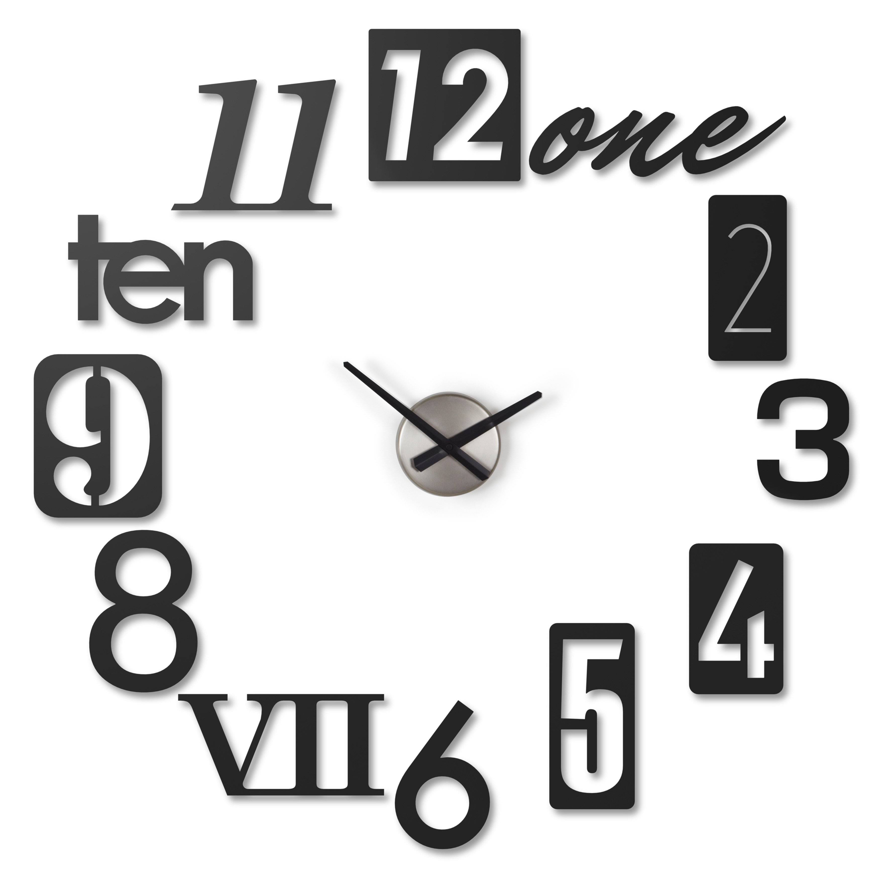 Umbra Numbra Wall Clock (Black) EE7AFY_2HQF