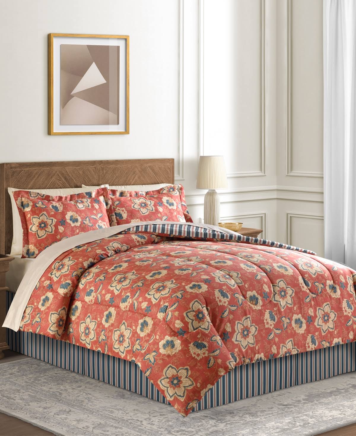 Francie 8-Pc. Reversible Full Comforter Set - Burnt I7KVJP_0KVE Francie 8-Pc. Reversible Full Comforter Set - Burnt I7KVJP_0KVE