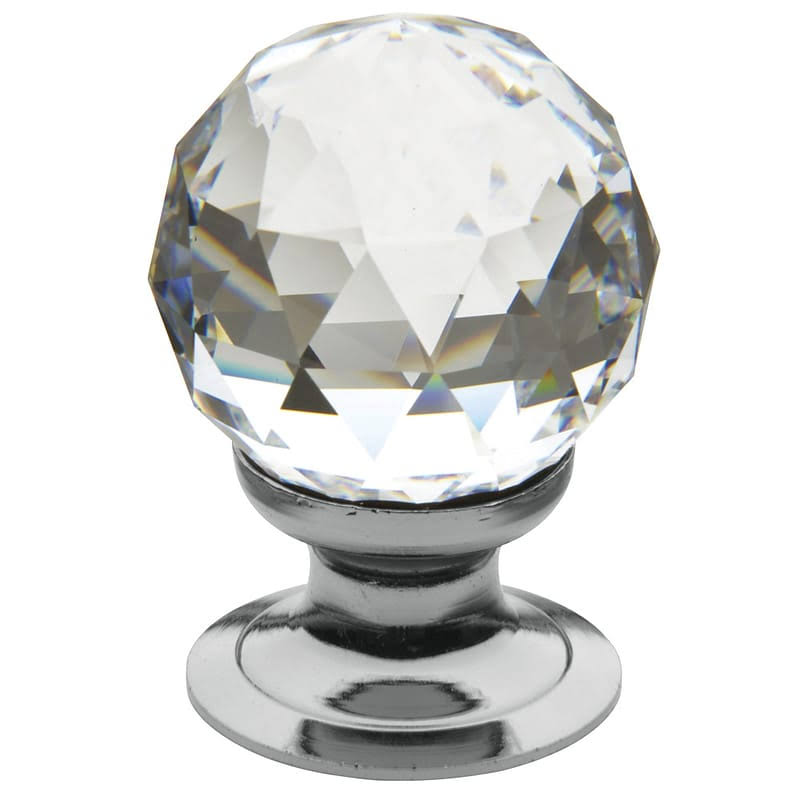 Baldwin Crystal Knob Satin 8LHWCG_5LH0
