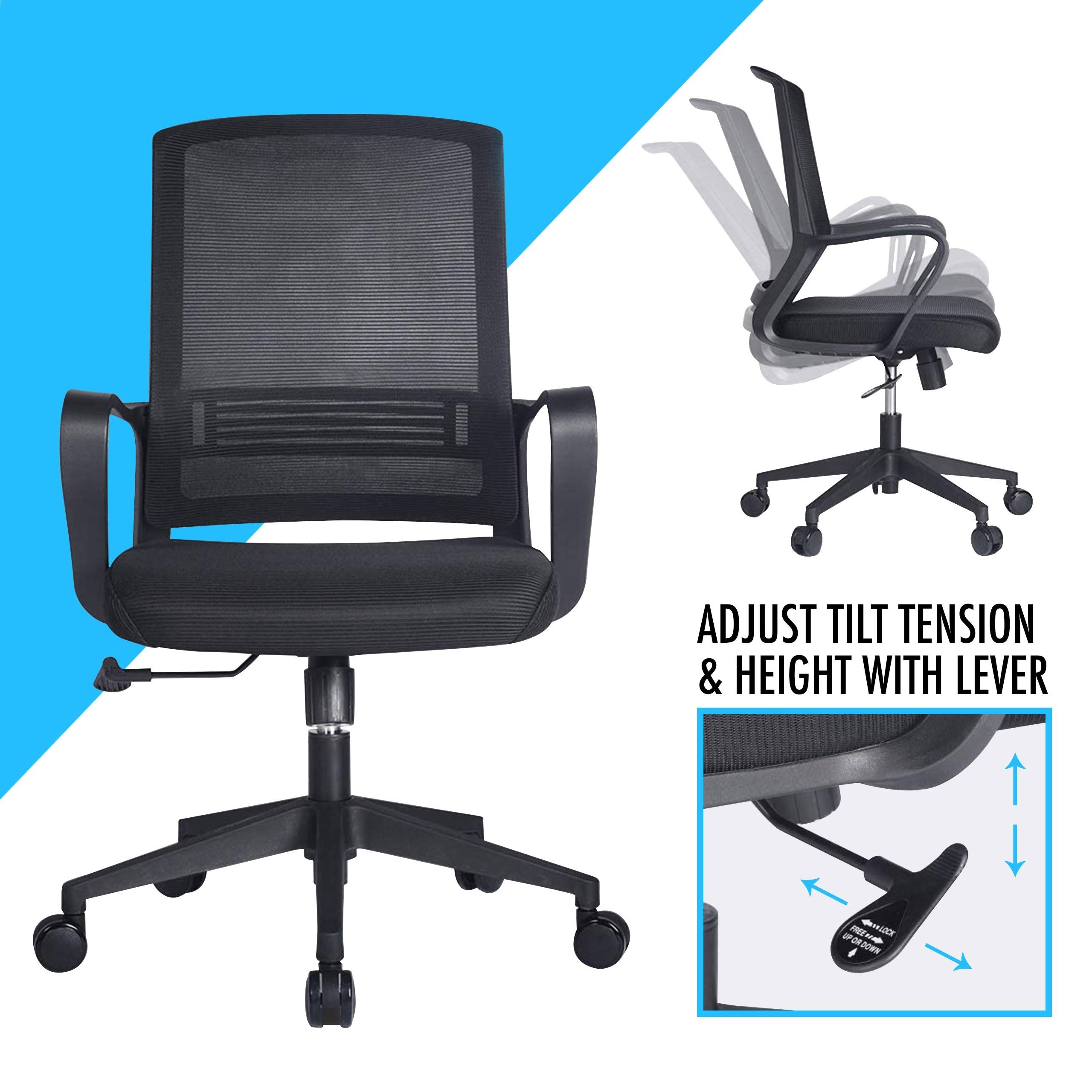 Alexander Technical Mesh Task Chair, Adjustable Office Chair with Breathable Mesh Material, provides Lumbar and Arm SUPPORT, PZJZGN_26C4 Alexander Technical Mesh Task Chair, Adjustable Office Chair with Breathable Mesh Material, provides Lumbar and Arm SUPPORT, PZJZGN_26C4