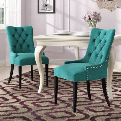 Rosdorf Park Burnett Dining Side Chair (Set of 2) - Upholstery: IZTF5U_VYPC Rosdorf Park Burnett Dining Side Chair (Set of 2) - Upholstery: IZTF5U_VYPC