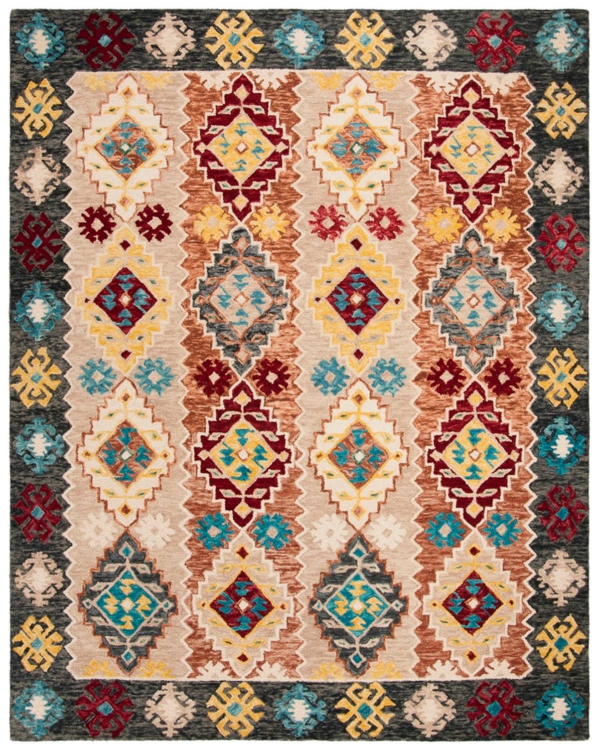 Safavieh Aspen Rug APN508 Beige / Charcoal, 8' x 10' Q6RU13_BM1I Safavieh Aspen Rug APN508 Beige / Charcoal, 8' x 10' Q6RU13_BM1I