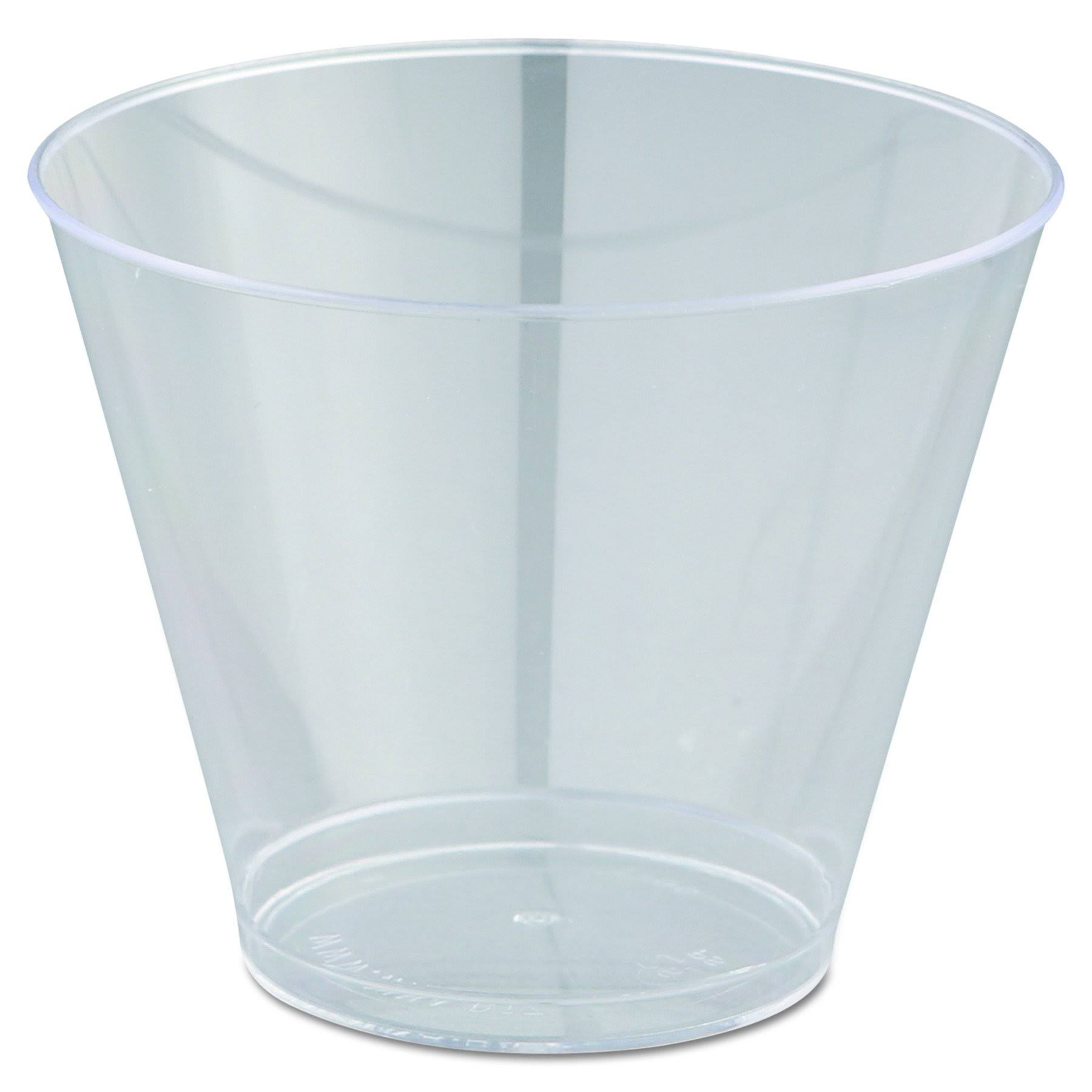 Comet Squat Tumblers, 9 oz., Clear, Pack of WDRZA1_CCM5