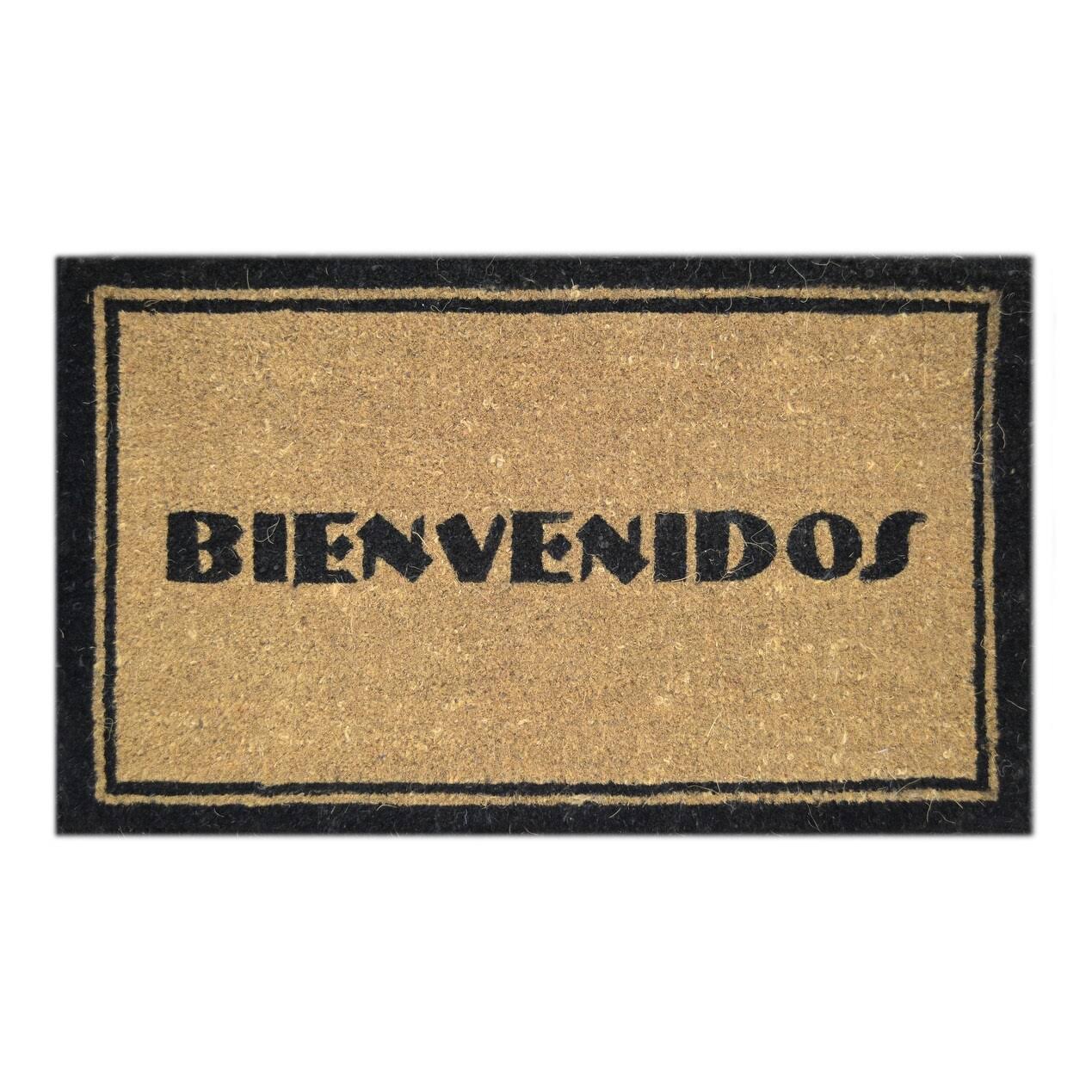 Imports Decor Printed Coir Doormat Bienvenidos 18-inch by 30-9YLX7A_ZFON Imports Decor Printed Coir Doormat Bienvenidos 18-inch by 30-9YLX7A_ZFON