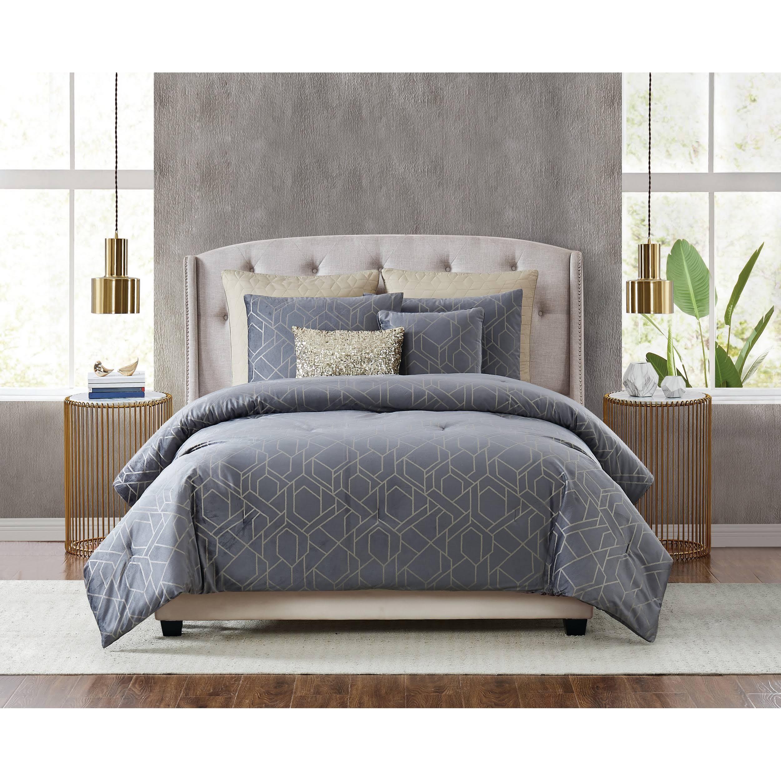 5th Avenue Lux Madison 7 Piece King Comforter ZTLHWE_UEBN 5th Avenue Lux Madison 7 Piece King Comforter ZTLHWE_UEBN