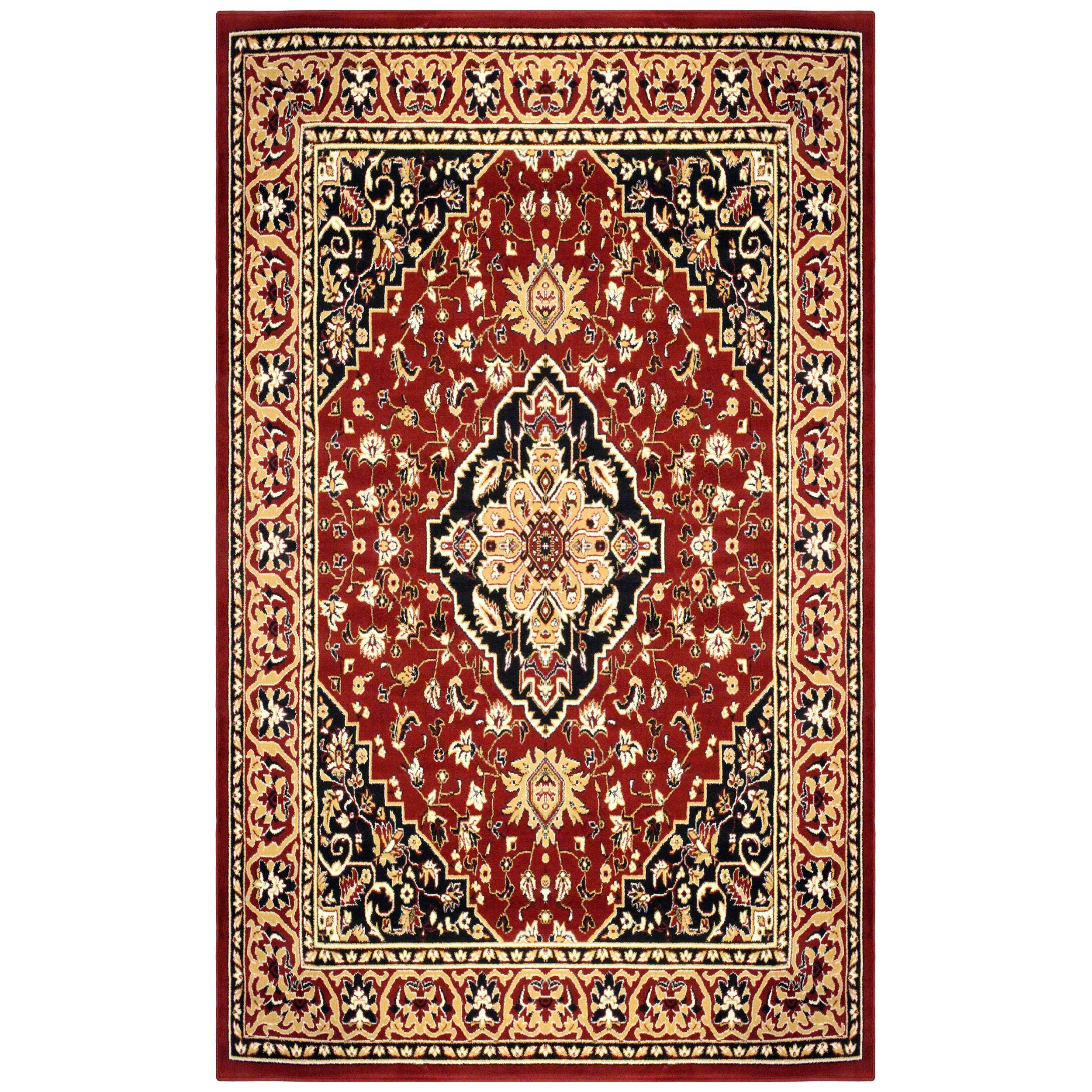 Superior Glendale Red 8 ft. x 10 ft. Abstract Polypropylene Area BA6FKC_NEFG Superior Glendale Red 8 ft. x 10 ft. Abstract Polypropylene Area BA6FKC_NEFG