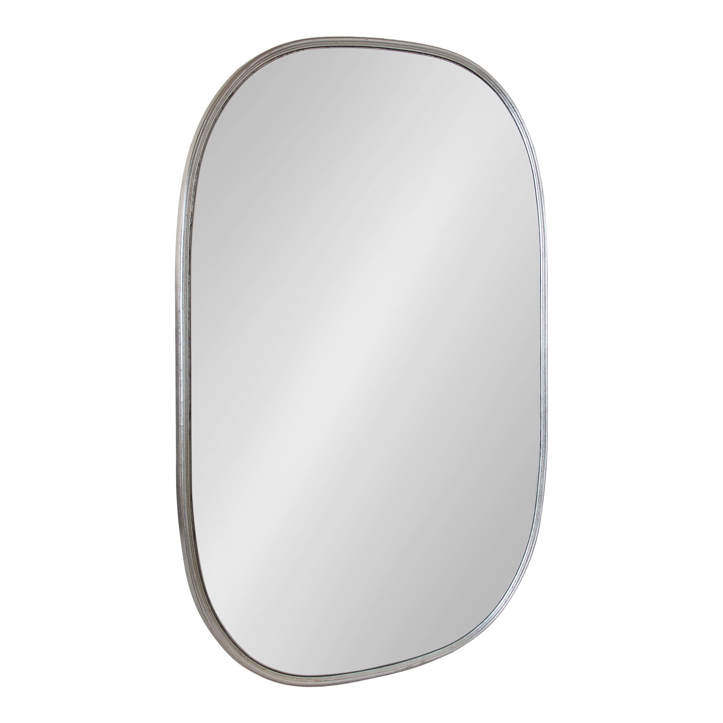 Kate and Laurel Caskill Capsule Framed Wall Mirror - Silver - 6WKYEY_PRKR Kate and Laurel Caskill Capsule Framed Wall Mirror - Silver - 6WKYEY_PRKR