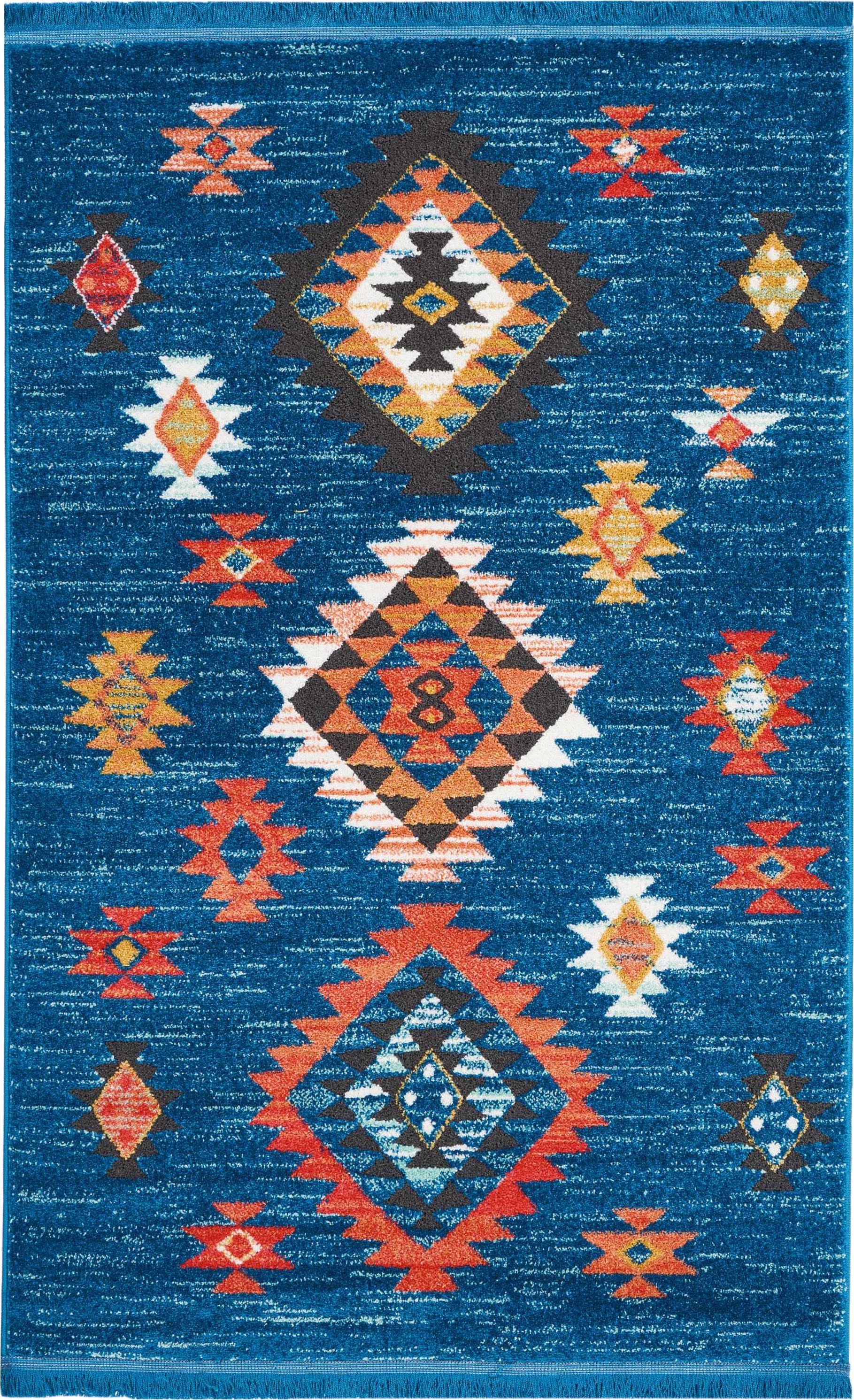 Navajo Blue Area Rug - Nourison 4JJM2L_AQ6N