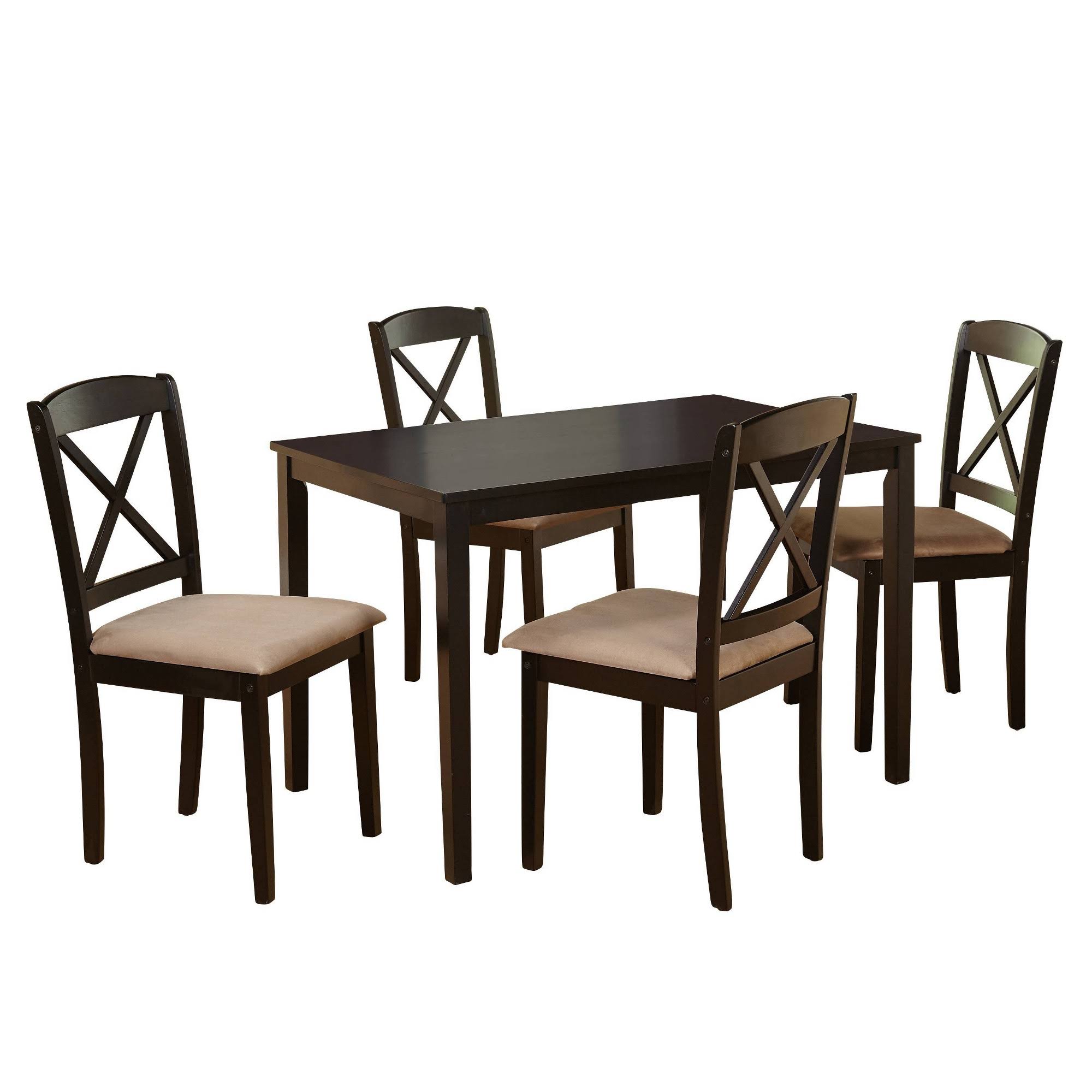 TMS Mason 5-Piece Cross Back Dining Set, Multiple Colors, UCJYOZ_ZTKW TMS Mason 5-Piece Cross Back Dining Set, Multiple Colors, UCJYOZ_ZTKW