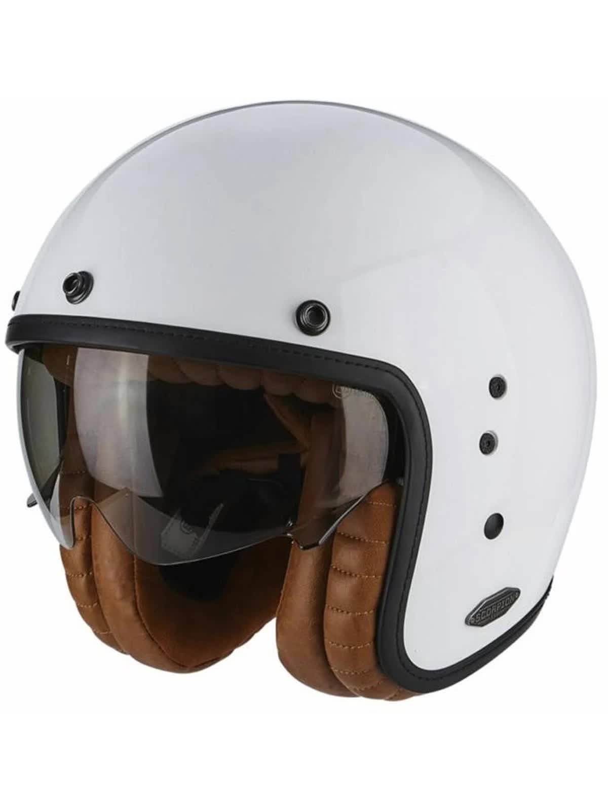 Scorpion - Helmet Belfast Luxe White - Size H4NOQC_HDCO