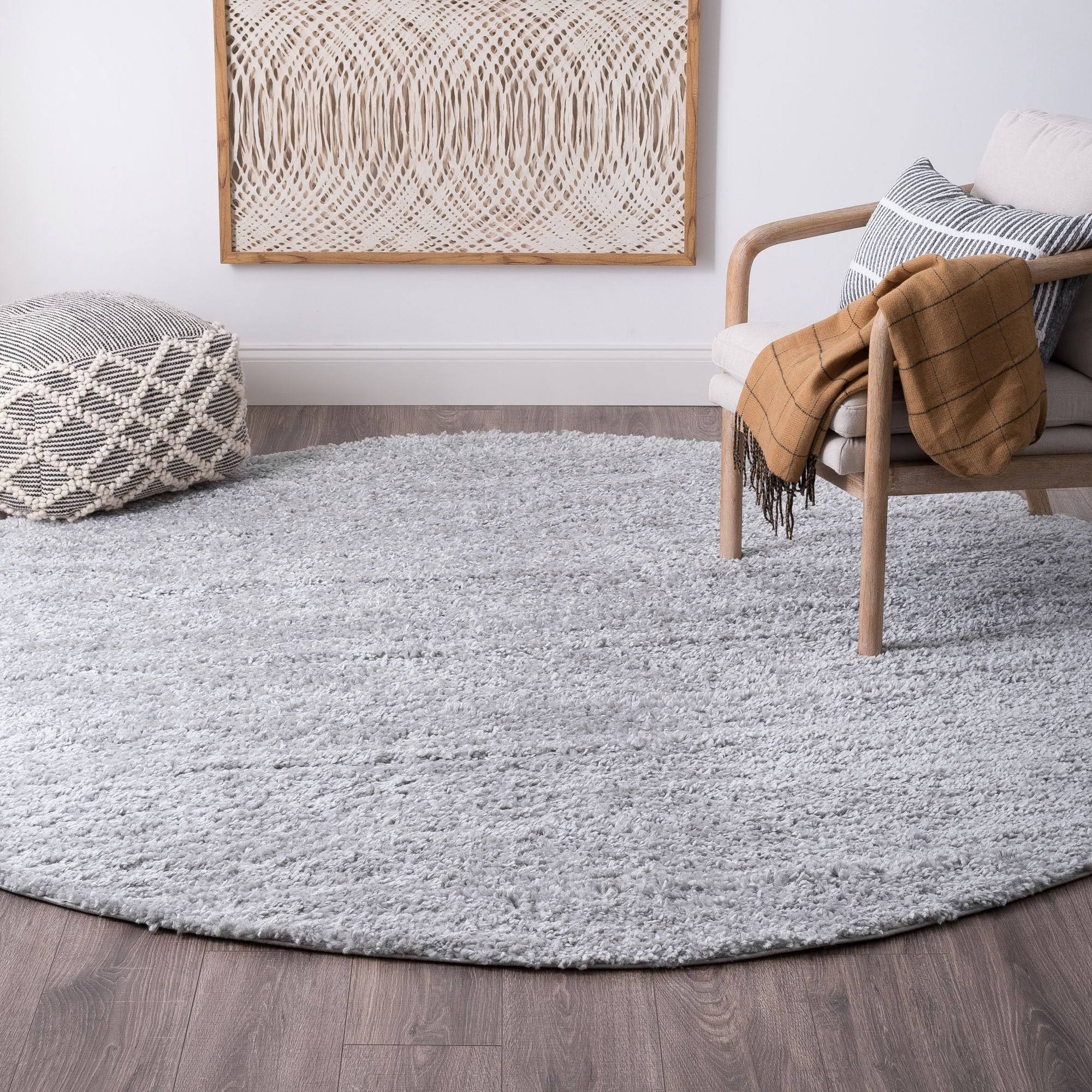 Alise Rugs Sohni Shag Transitional Solid Color Area Rug - Silver - 5'3'' 2VNTUU_LKYJ Alise Rugs Sohni Shag Transitional Solid Color Area Rug - Silver - 5'3'' 2VNTUU_LKYJ