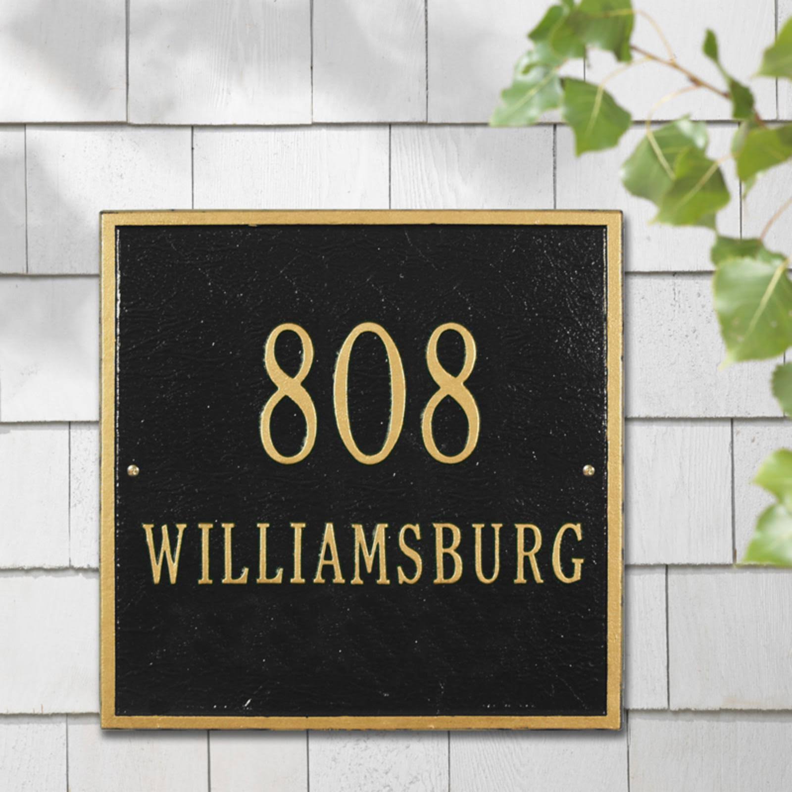 Whitehall Square 2-Line Wall Plaque Dark Blue/Silver 15SPOC_DJI8 Whitehall Square 2-Line Wall Plaque Dark Blue/Silver 15SPOC_DJI8