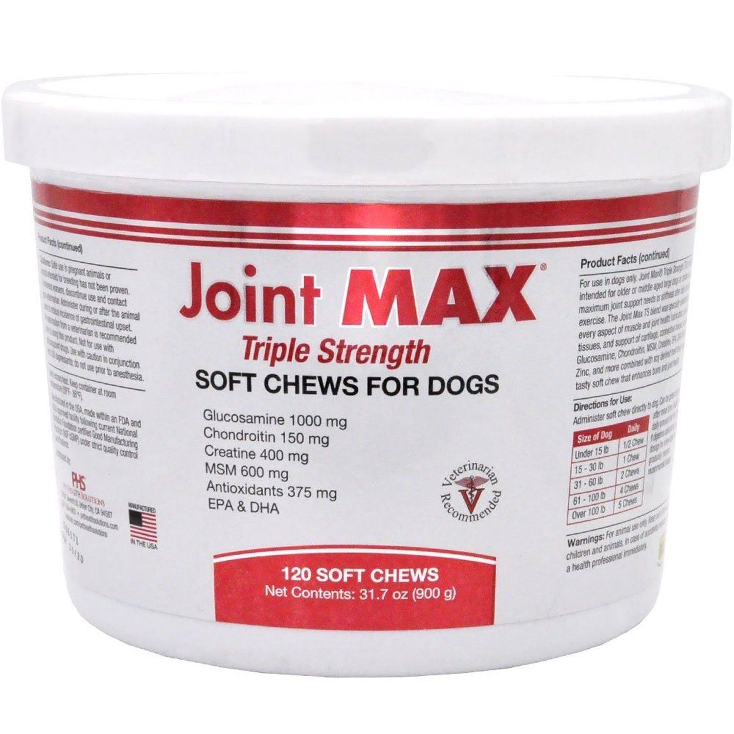 Joint MAX Triple Strength Soft Chews For Dogs - 120 K69H3S_6WVC Joint MAX Triple Strength Soft Chews For Dogs - 120 K69H3S_6WVC
