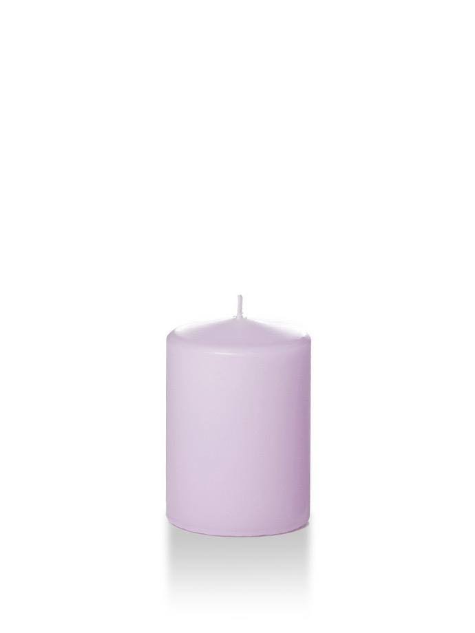 Set of 12, Wholesale Pillar Candles - Lavender - 9PJJDT_DVTC