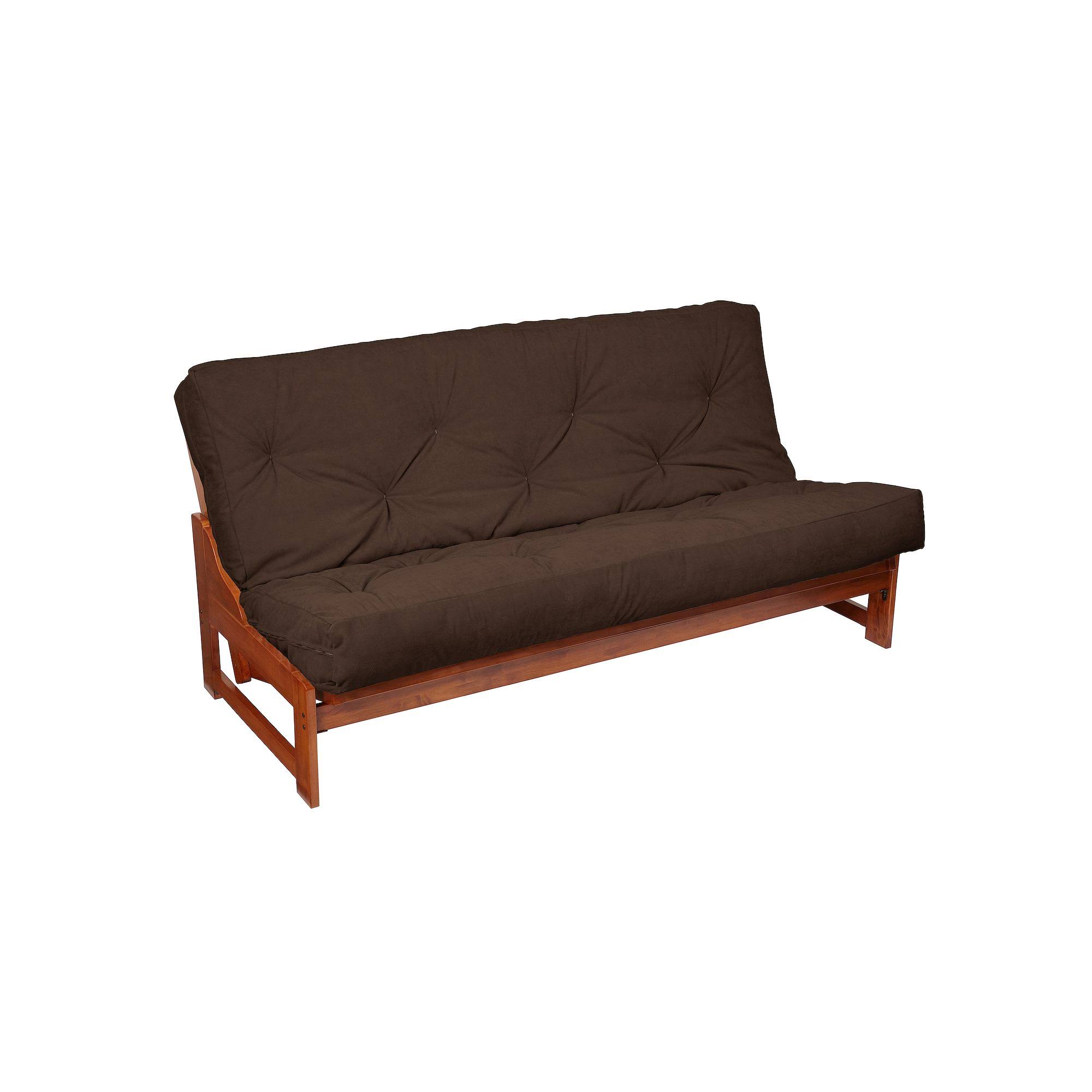 12-Inch Faux-Suede Futon Mattress, Dark Brown, T5SHSS_XPAZ 12-Inch Faux-Suede Futon Mattress, Dark Brown, T5SHSS_XPAZ