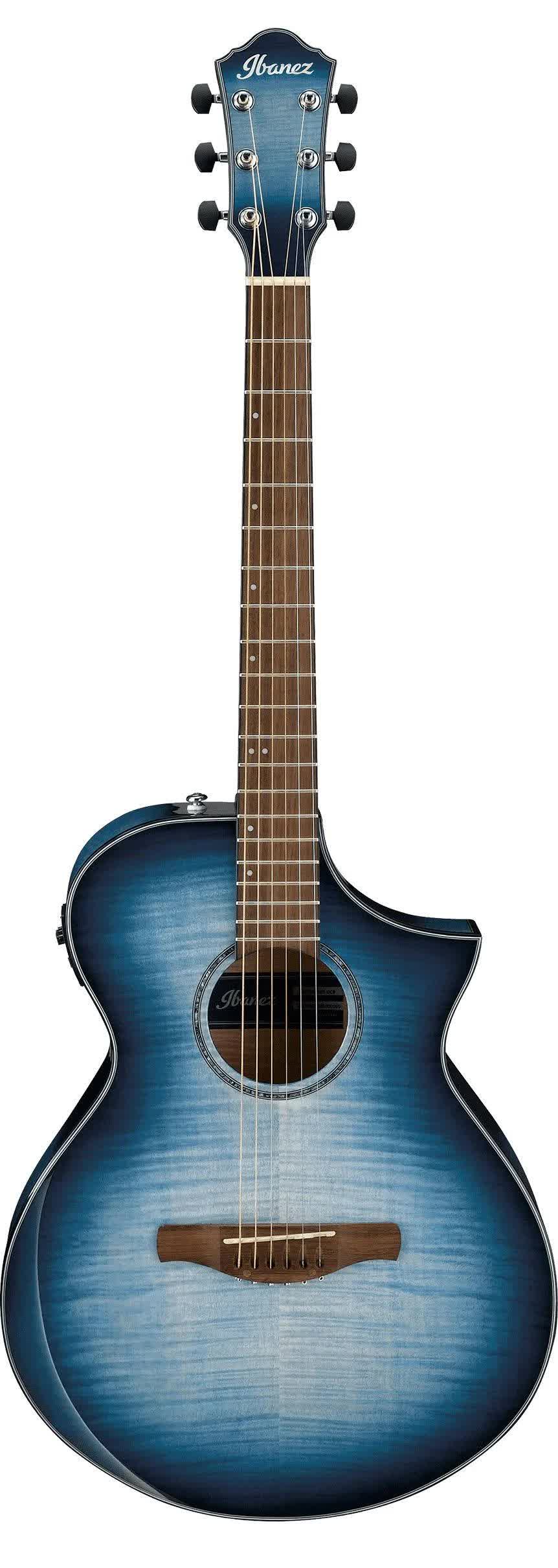 Ibanez AEWC400 Acoustic Electric Guitar - Indigo Blue KKPEWK_BCOY