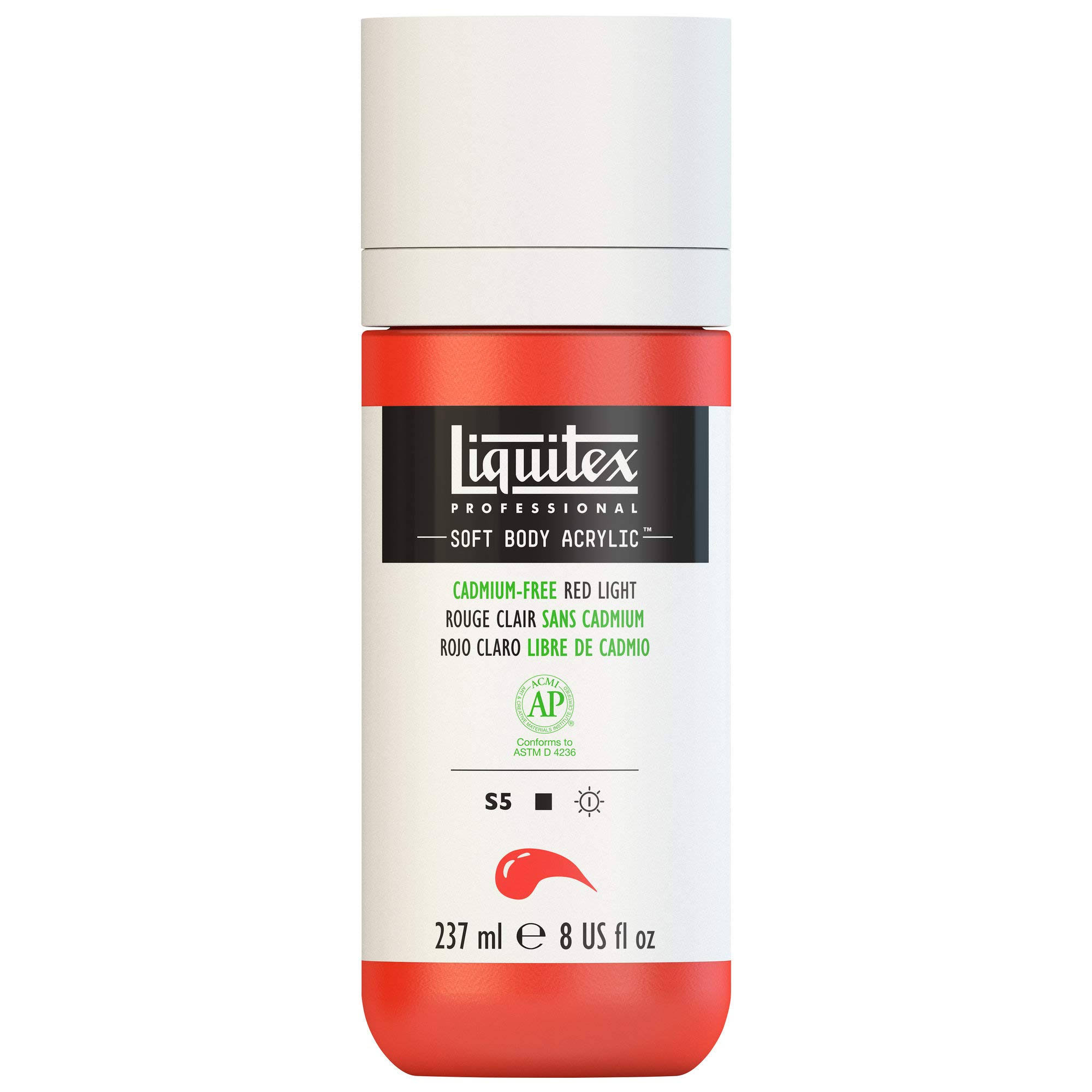 Liquitex Professional Soft Body Acrylic Paint 8-oz Bottle, Cadmium-Free Red W37RK8_KGVZ Liquitex Professional Soft Body Acrylic Paint 8-oz Bottle, Cadmium-Free Red W37RK8_KGVZ