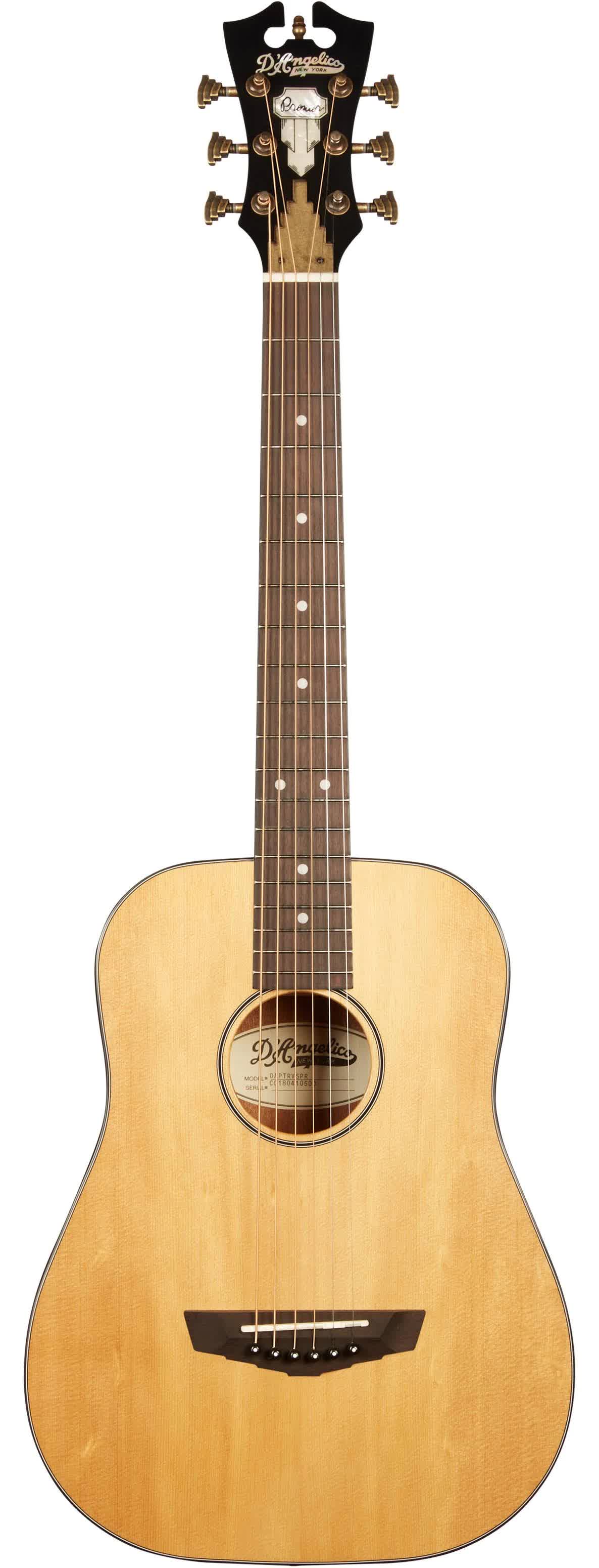 D'Angelico Premier Utica 3/4-Size Acoustic Guitar, Natural, Spruce VKVHAT_ONJ2