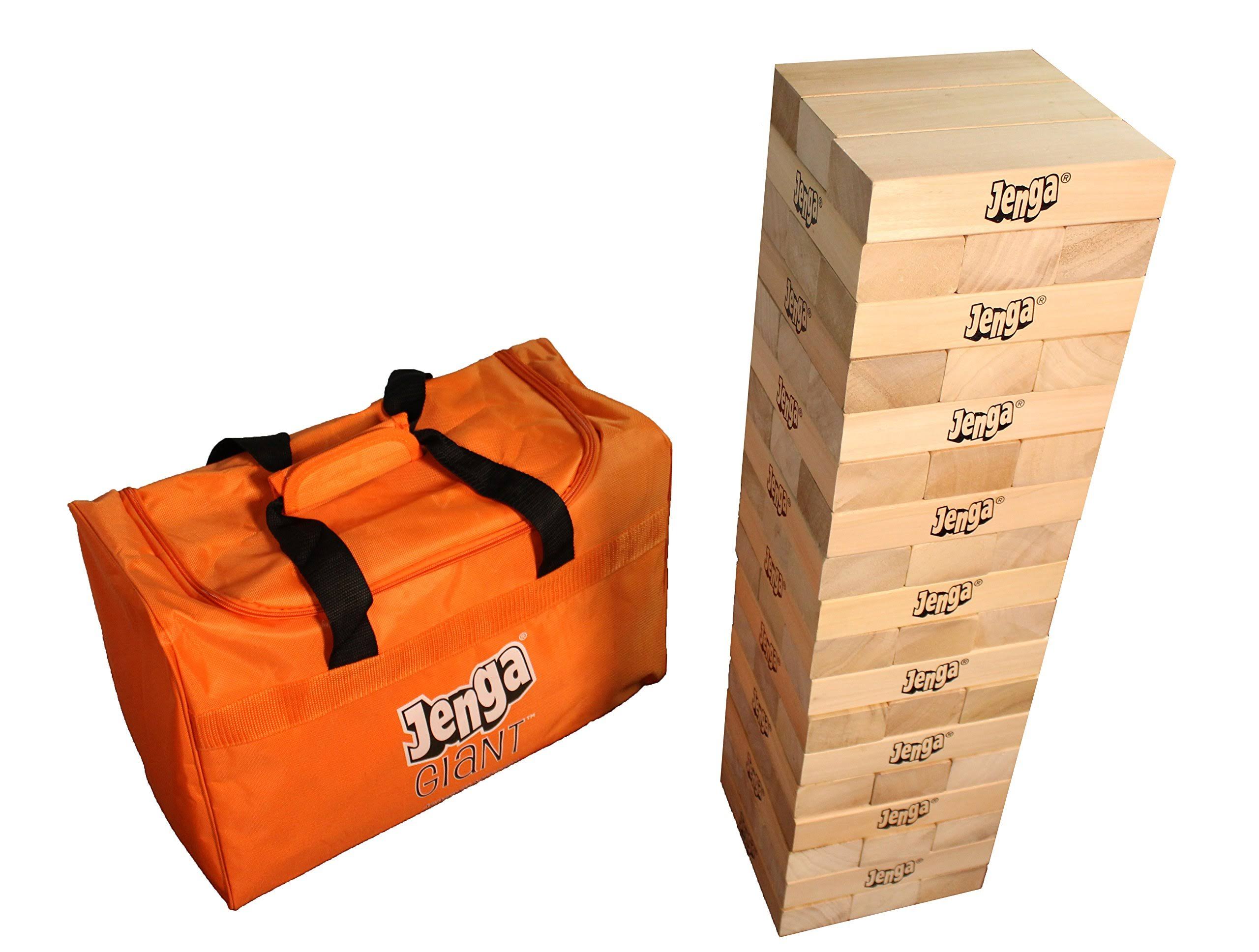 Jenga Giant JS7 (Stacks to Over 5 Feet) Precision-Crafted, Premium Hardwood Game with Heavy-Duty Carry Bag (Authentic Jenga B7YRL8_0WM7 Jenga Giant JS7 (Stacks to Over 5 Feet) Precision-Crafted, Premium Hardwood Game with Heavy-Duty Carry Bag (Authentic Jenga B7YRL8_0WM7