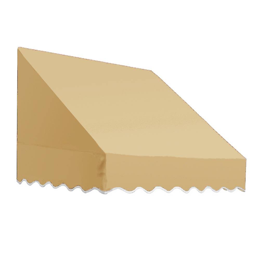 Awntech 8.38 ft. Wide San Francisco Window/Entry Awning (24 in. H x 42 in. D) Linen/QR5W3P_6FLA Awntech 8.38 ft. Wide San Francisco Window/Entry Awning (24 in. H x 42 in. D) Linen/QR5W3P_6FLA