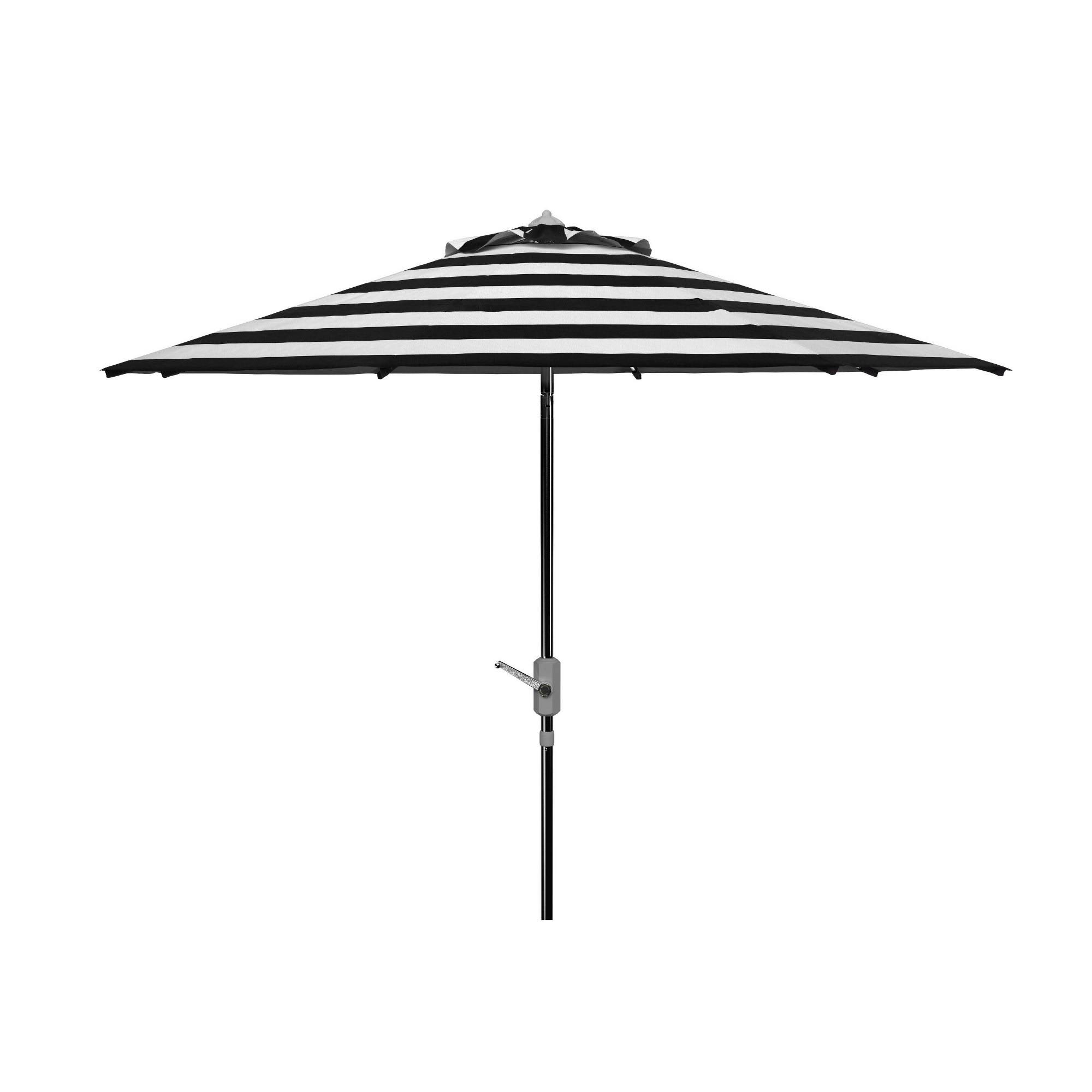 Safavieh PAT8004E Iris Black White UV Resistant Fashion Line 9-Foot Auto Tilt IHD7TV_NQEH