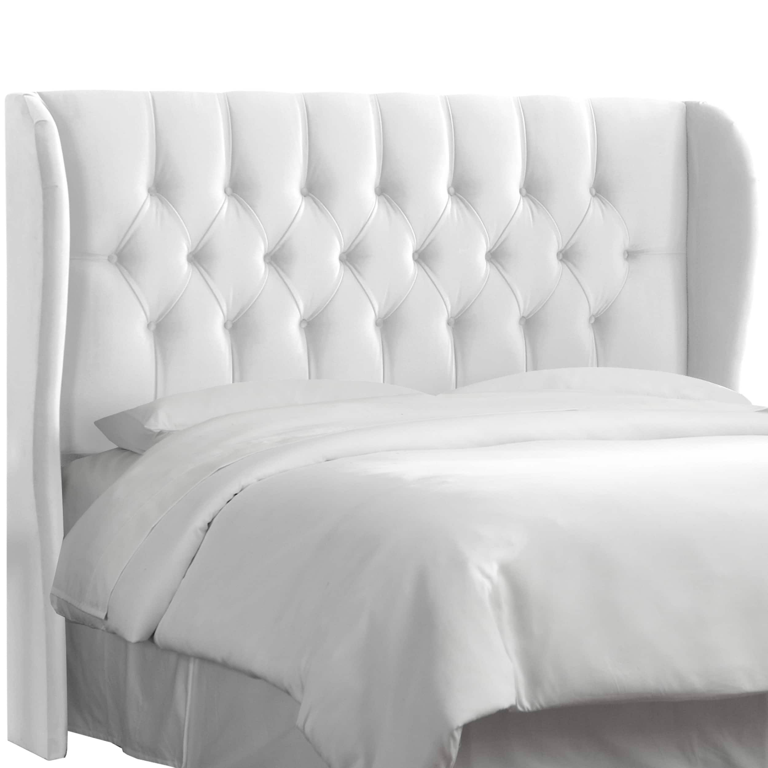 Skyline Tufted Wingback Headboard in Velvet - King - FJKLOS_ZGWK