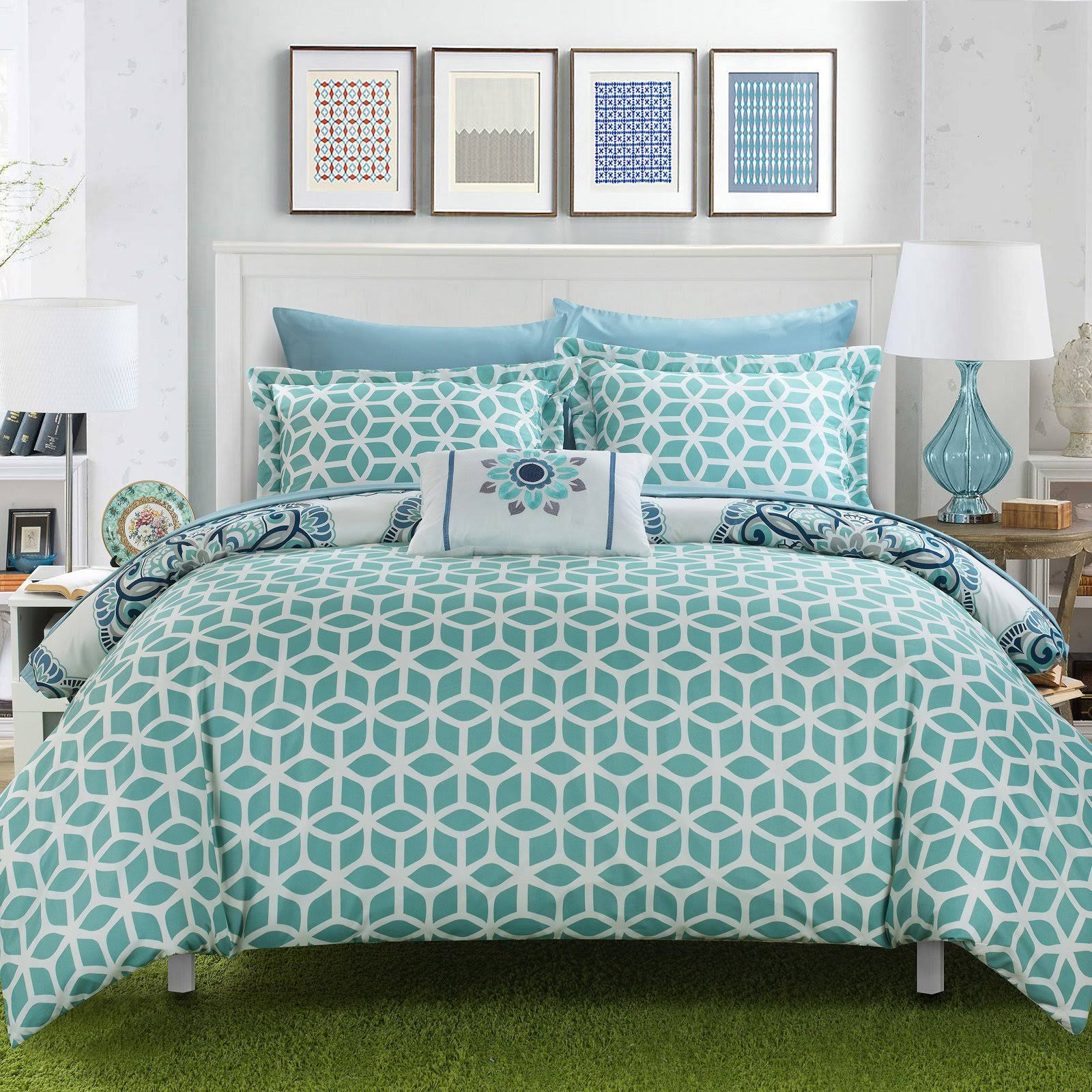 Chic Home Catalonia 6 or 8 Piece Reversible Bed in A Bag Comforter Set, Size: King, XKJUSC_EH5G Chic Home Catalonia 6 or 8 Piece Reversible Bed in A Bag Comforter Set, Size: King, XKJUSC_EH5G