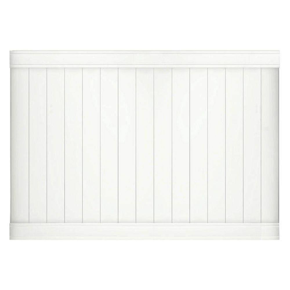 Pro Series 5 ft. x 8 ft. Lakewood White Vinyl Privacy Fence KLIBJ8_QAXD Pro Series 5 ft. x 8 ft. Lakewood White Vinyl Privacy Fence KLIBJ8_QAXD