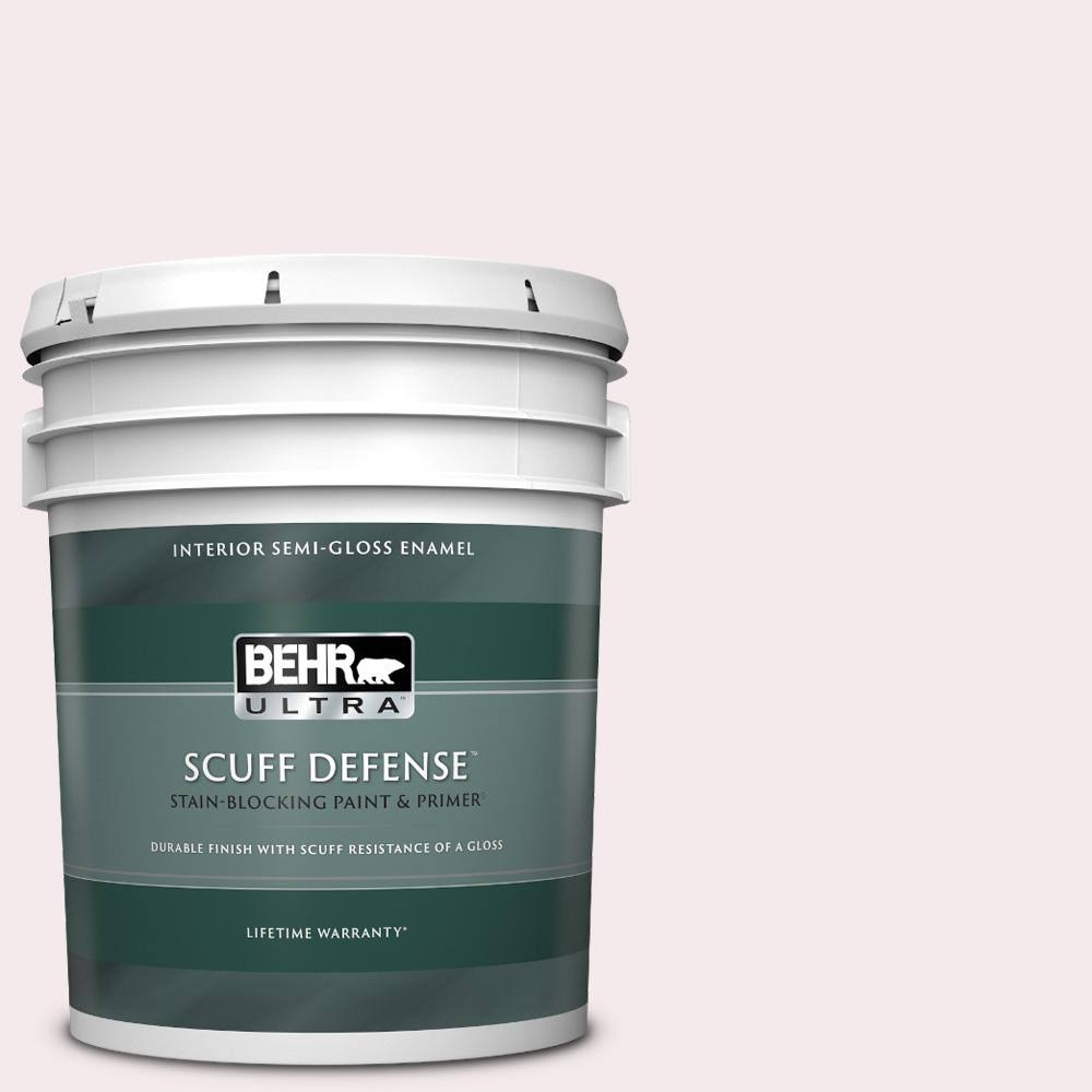 BEHR Ultra 5 gal. #PR-W05 Sweet Roses Extra Durable Semi-Gloss Enamel Interior Paint NYQOBI_VTGS BEHR Ultra 5 gal. #PR-W05 Sweet Roses Extra Durable Semi-Gloss Enamel Interior Paint NYQOBI_VTGS
