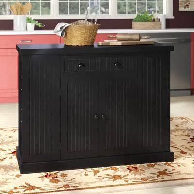 Calabasas Fluted Kitchen Island Red Barrel Studio Base Finish UVVJQC_PU8L Calabasas Fluted Kitchen Island Red Barrel Studio Base Finish UVVJQC_PU8L