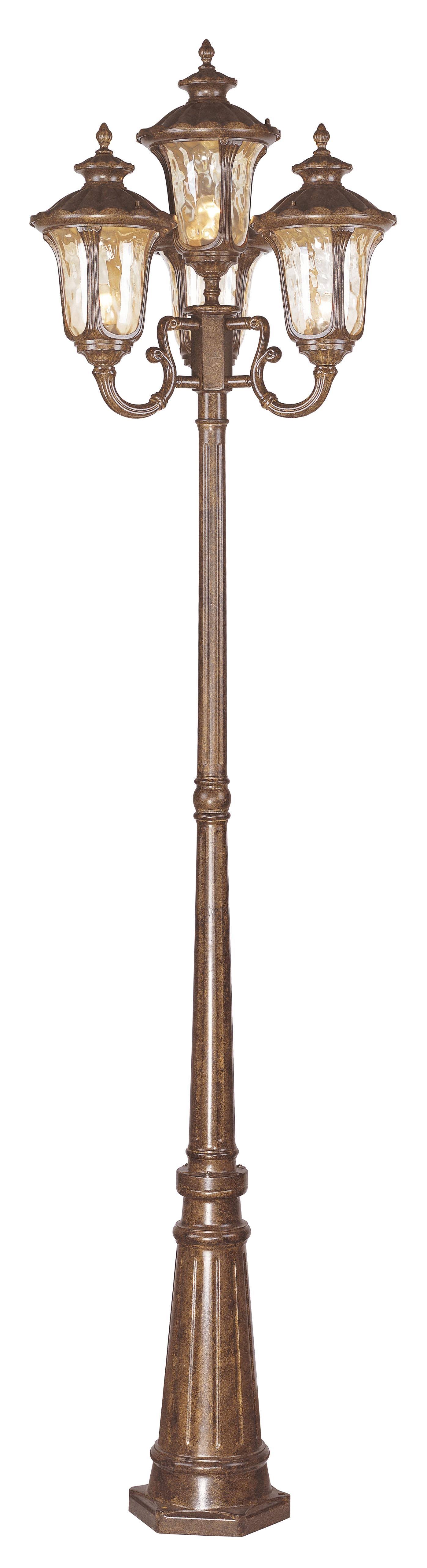 Livex Lighting 7669-50 Oxford Outdoor 4 Head Post Light in Moroccan PJMCYE_PWGS Livex Lighting 7669-50 Oxford Outdoor 4 Head Post Light in Moroccan PJMCYE_PWGS