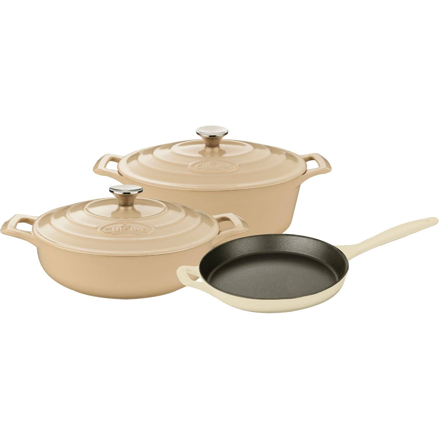 La Cuisine Pro 5-Piece Enameled Cast Iron Cookware Set, Oval YZCBYU_OZ5T La Cuisine Pro 5-Piece Enameled Cast Iron Cookware Set, Oval YZCBYU_OZ5T