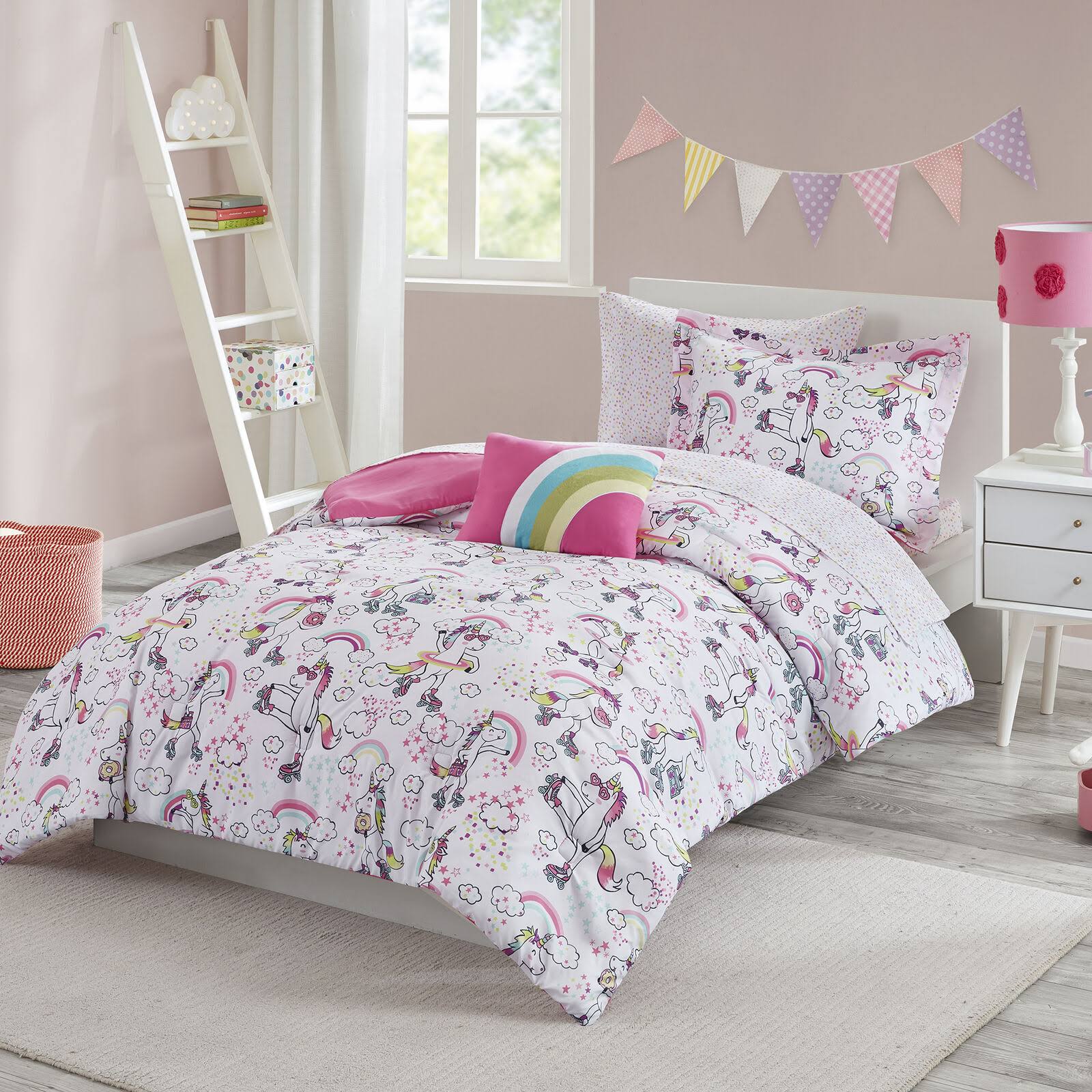 Your Zone Rollerskating Unicorn Bed in A Bag Kids Bedding Set HJNUXA_94JH