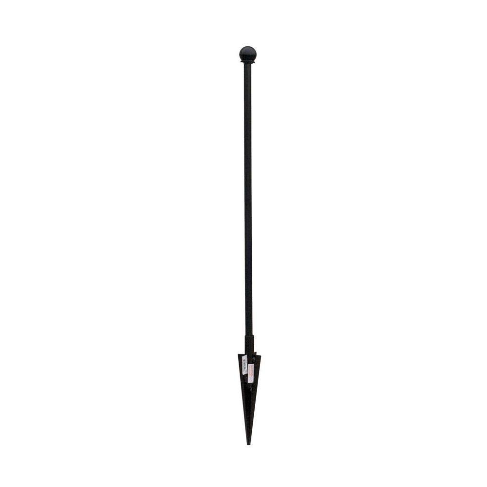 Vigoro Empire/Westbrook 41 in. x 2.3 in. x 2.3 in. Black Steel Fence Post (16-Pack) SMGHCD_IV8J