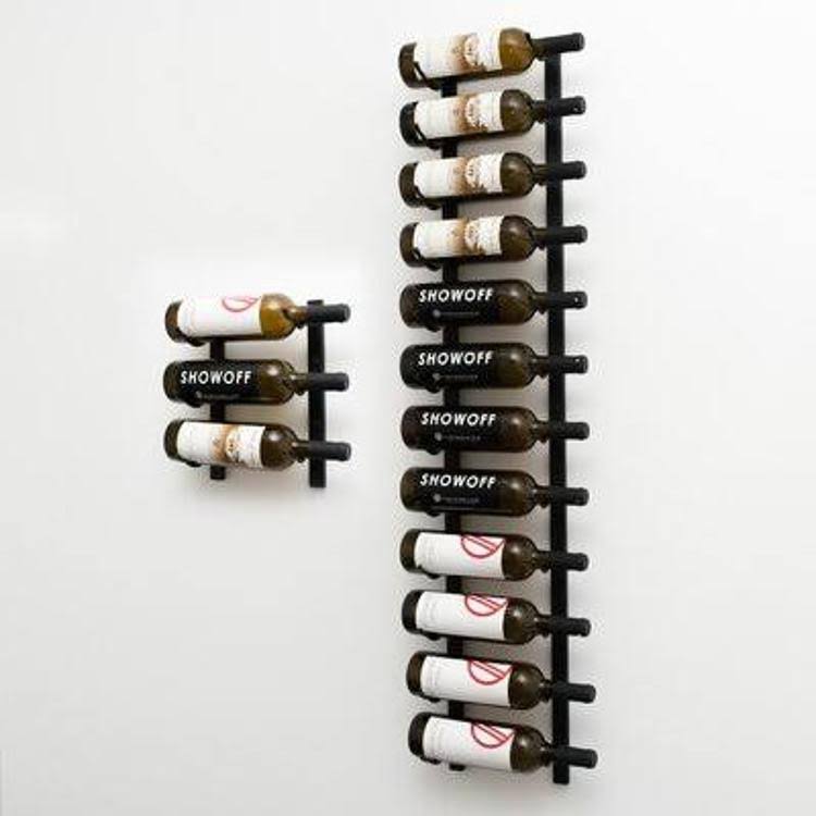 15 Bottle Wall Mounted Wine Bottle Rack Rebrilliant Finish: Satin HQE065_9F2P 15 Bottle Wall Mounted Wine Bottle Rack Rebrilliant Finish: Satin HQE065_9F2P
