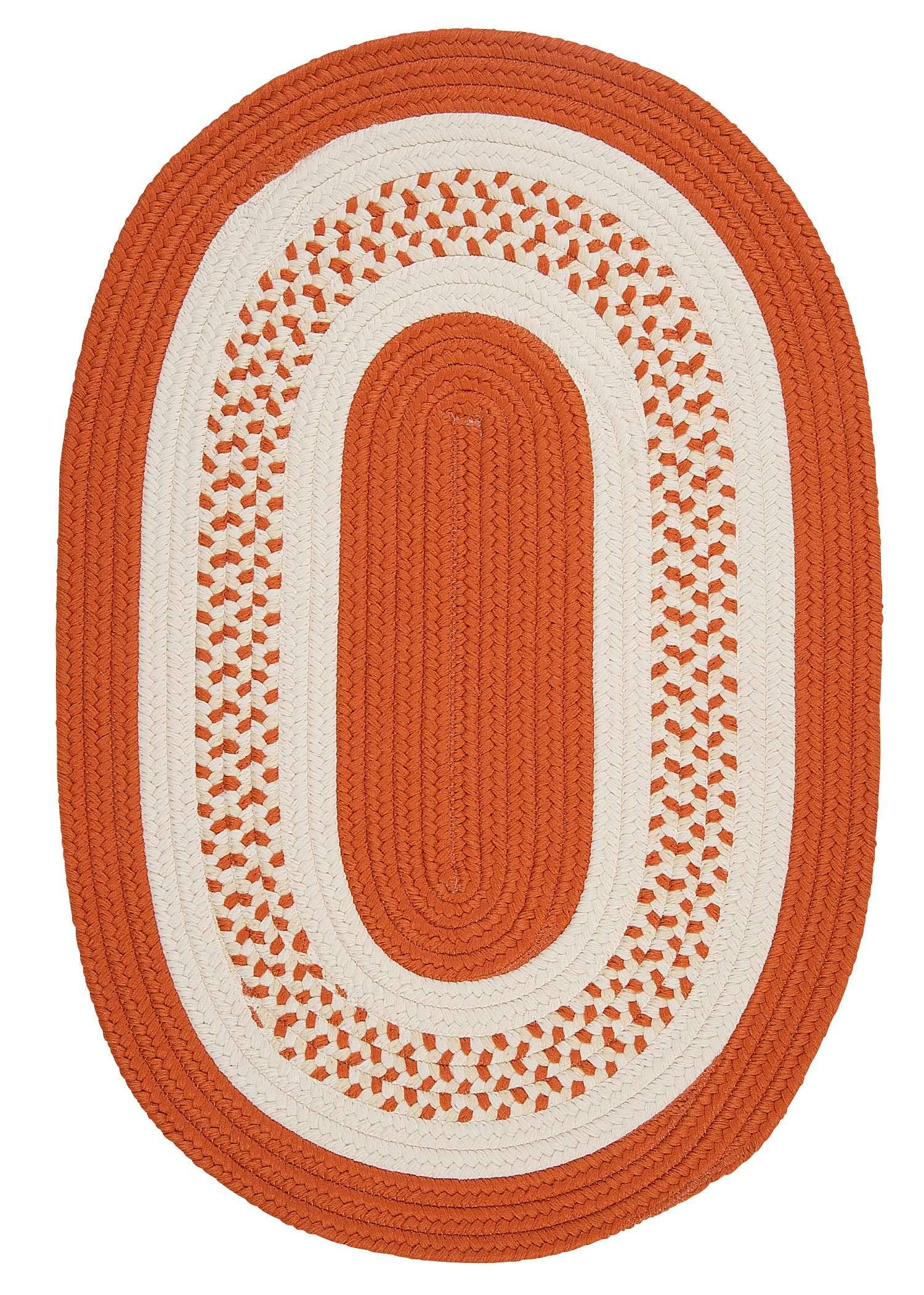 Colonial Mills Crescent Orange 7'x9' Oval RNFWEW_25NY Colonial Mills Crescent Orange 7'x9' Oval RNFWEW_25NY