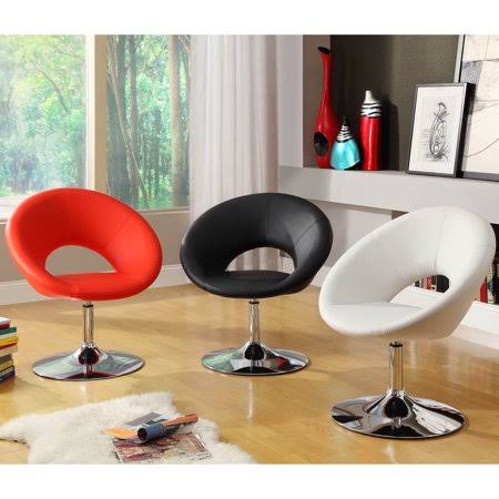 Furniture of America 'Millopi' Padded Modern Leatherette Swivel Chair, JD9WKL_D6SK Furniture of America 'Millopi' Padded Modern Leatherette Swivel Chair, JD9WKL_D6SK