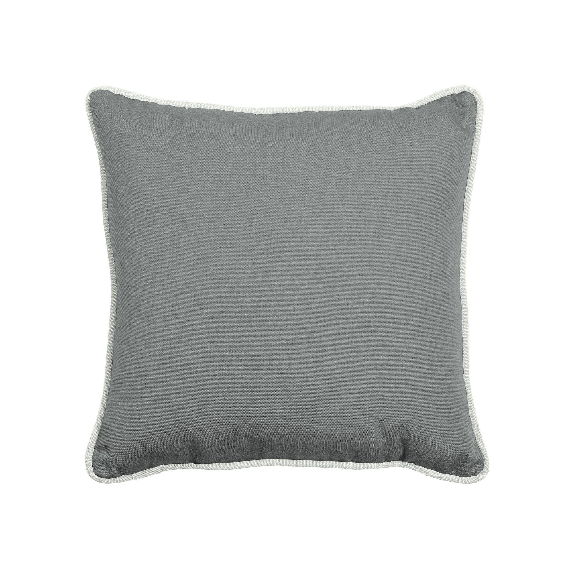 Arden Selections Oasis 18 in. Indoor/Outdoor Throw Pillow - Silver Grey, Size 18 inch x 18 ONT5EX_EFOJ Arden Selections Oasis 18 in. Indoor/Outdoor Throw Pillow - Silver Grey, Size 18 inch x 18 ONT5EX_EFOJ