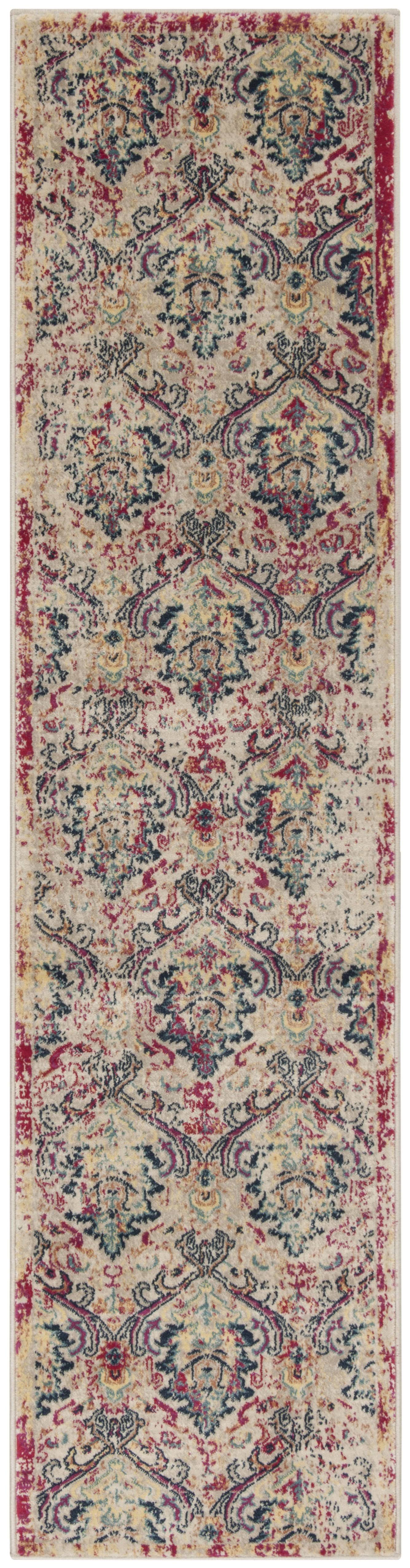 Safavieh Evk519k Evoke Ivory / Fuchsia Area Rug - 9' x 12' Q1S3BV_SEDB
