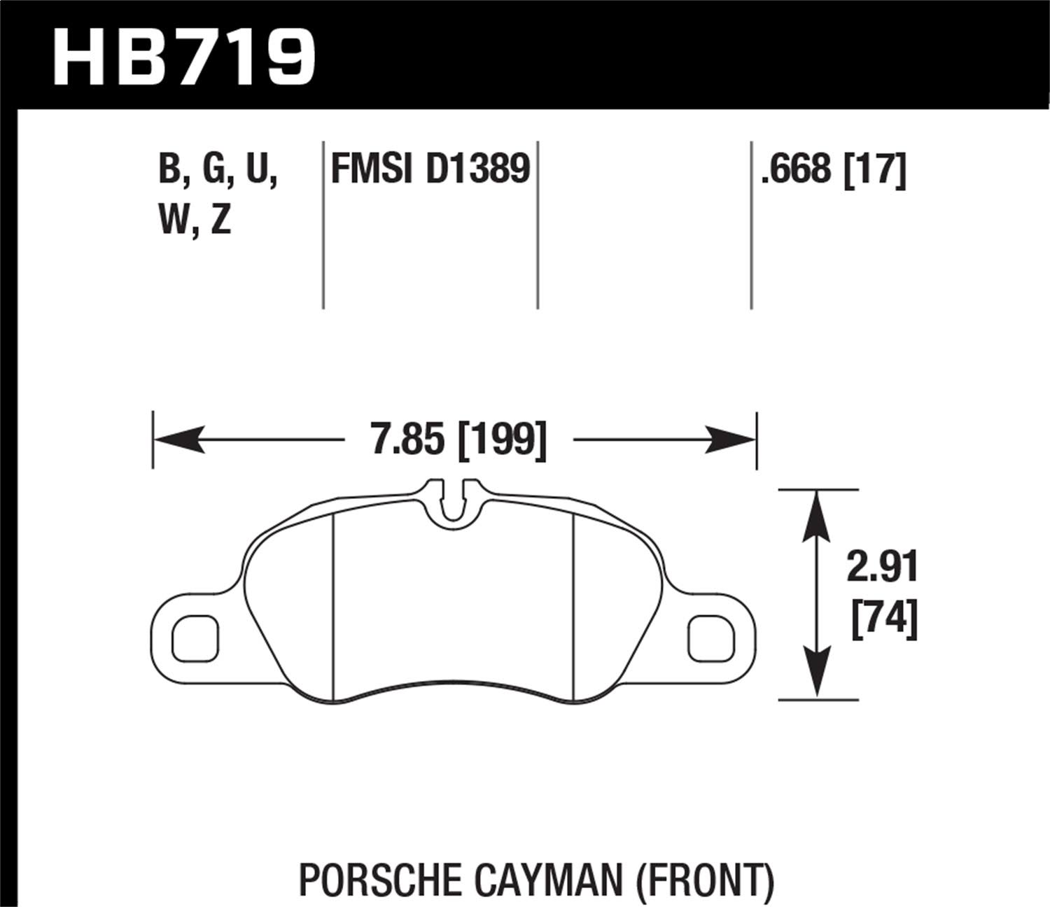 Hawk HB719U.668 DTC-70 Brake 9GVVQZ_ZMMN