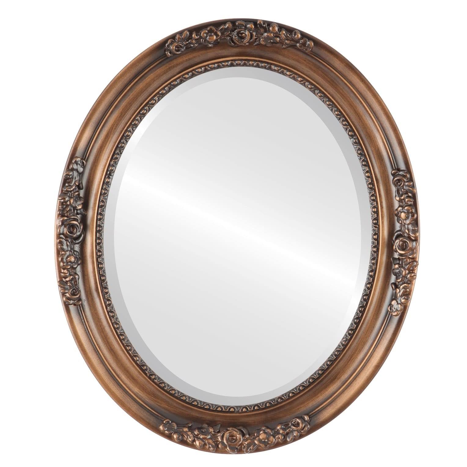Versailles Framed Oval Mirror in Sunset Gold - CSMV0O_C9SY